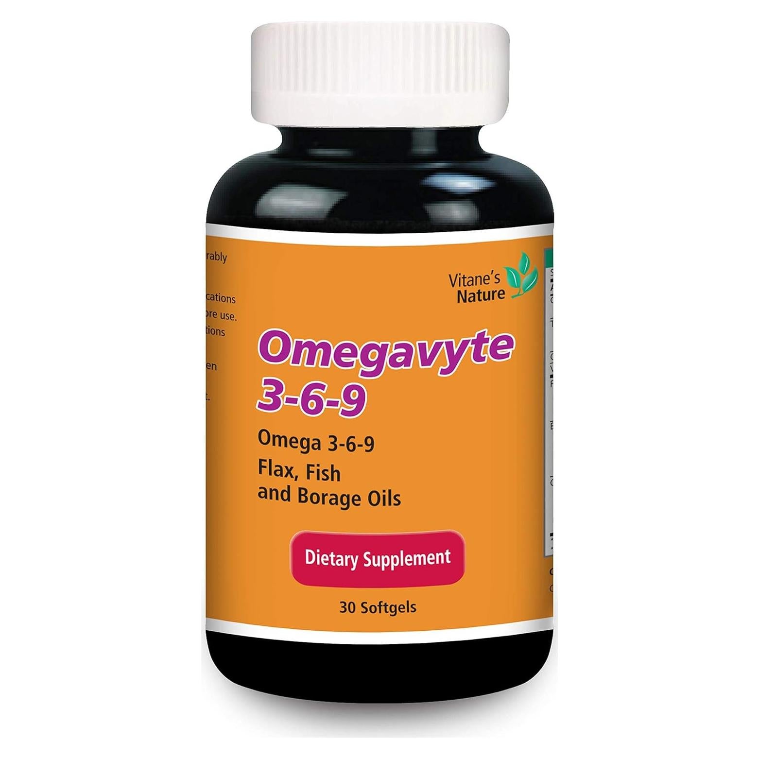 Suplemento Omega 3-6-9 Vitane - 30 Cápsulas Blandas Orgánicas