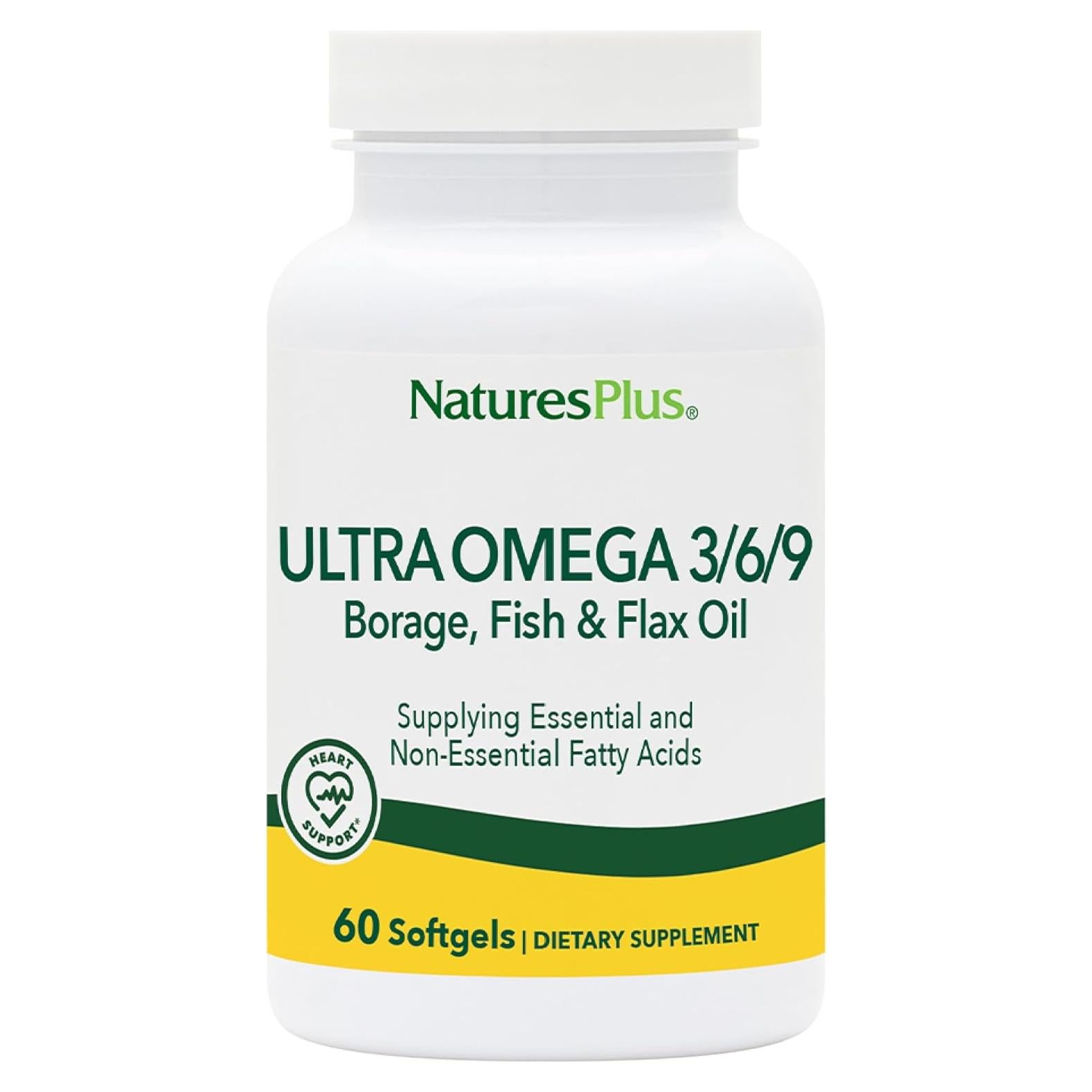 Suplemento Omega 3 6 9 Natures Plus 1200 mg 60 Softgels