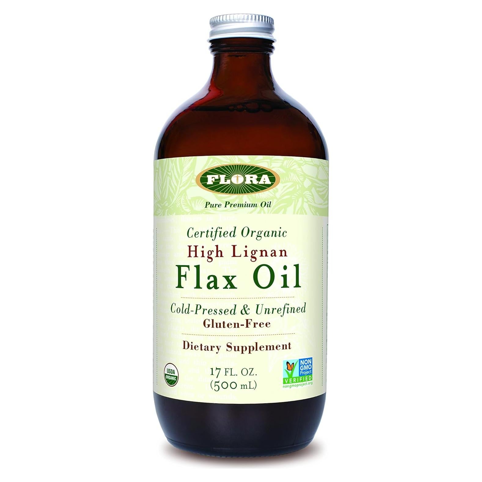 Aceite de Linaza Flora 500 ml - Rico en Omega 3, 6 y 9