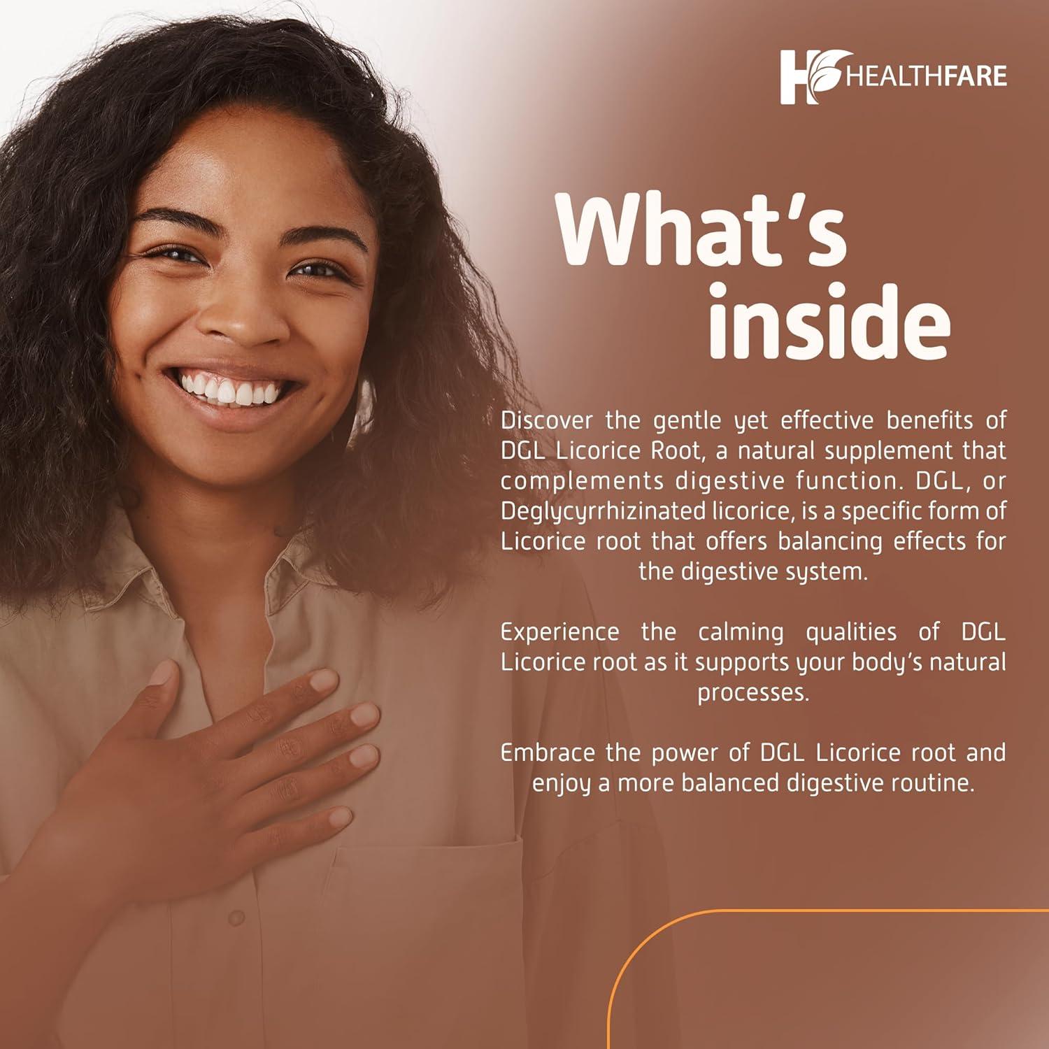 Suplemento Vegano de Regaliz HealthFare 900mg - 200 Cápsulas