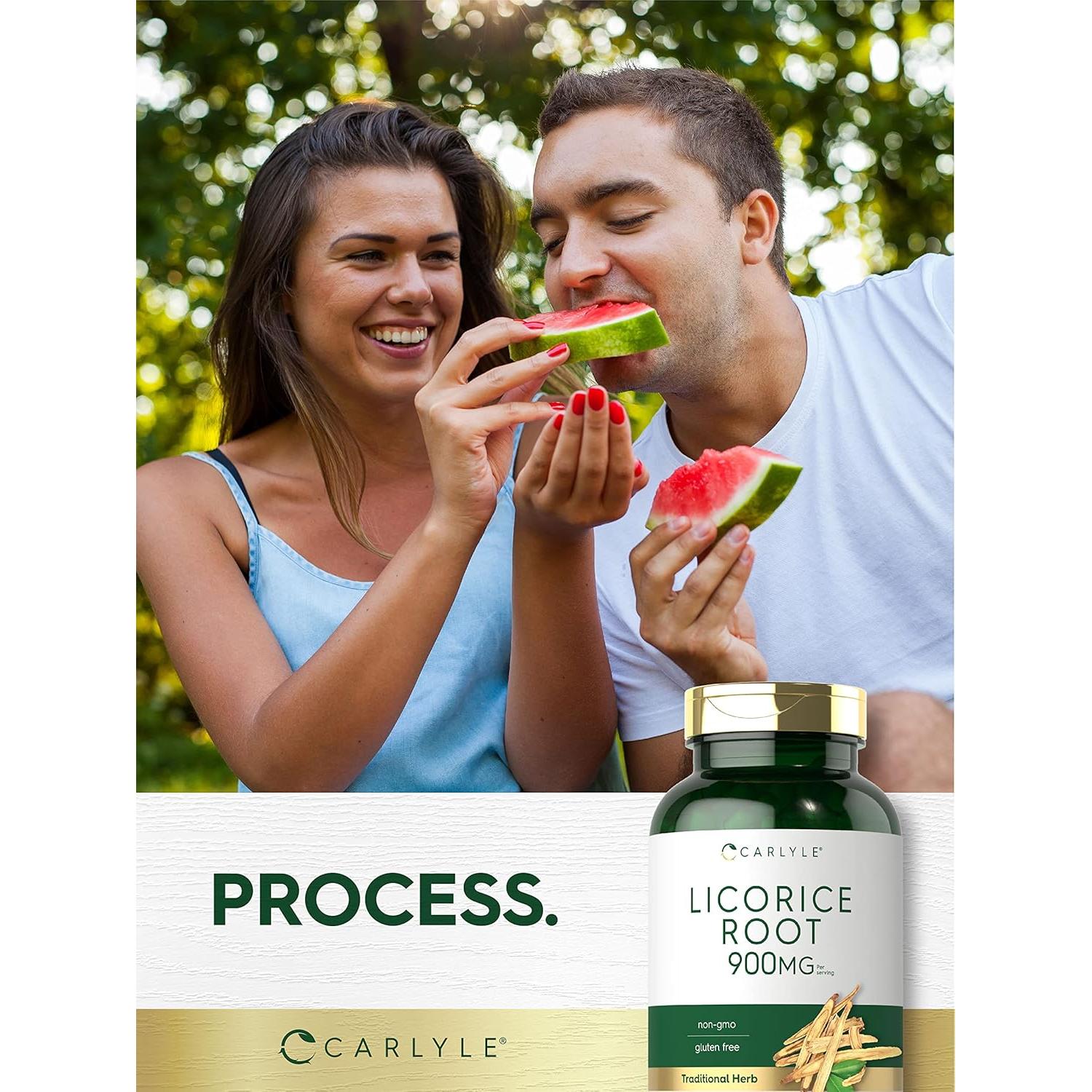 Cápsulas de Raíz de Regaliz Carlyle 900mg - Suplemento Natural