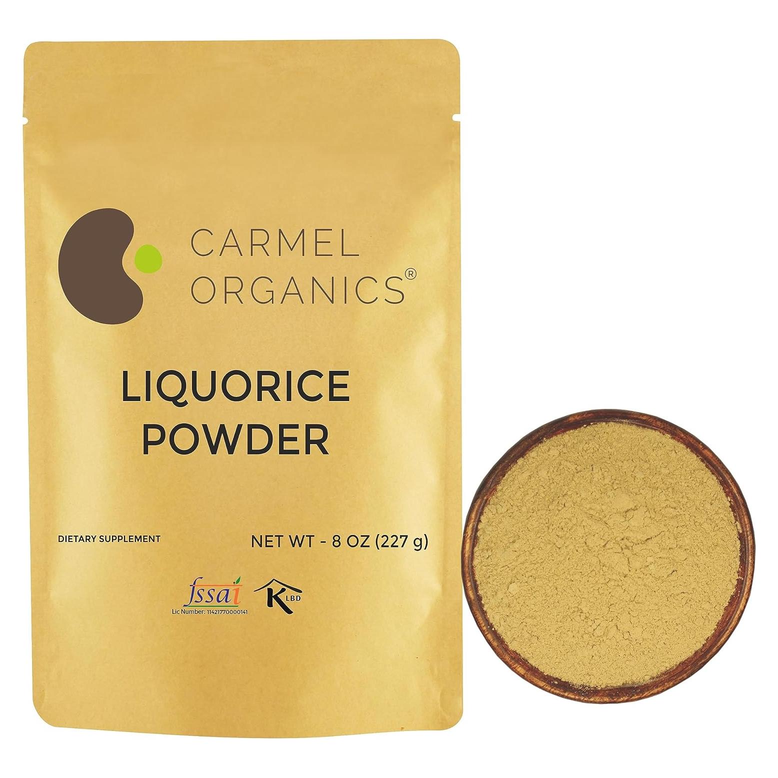 Polvo de Raíz de Regaliz Carmel Organics 227g - Suplemento Natural