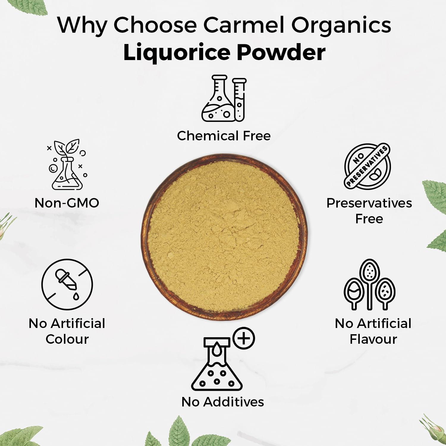 Polvo de Raíz de Regaliz Carmel Organics 227g - Suplemento Natural