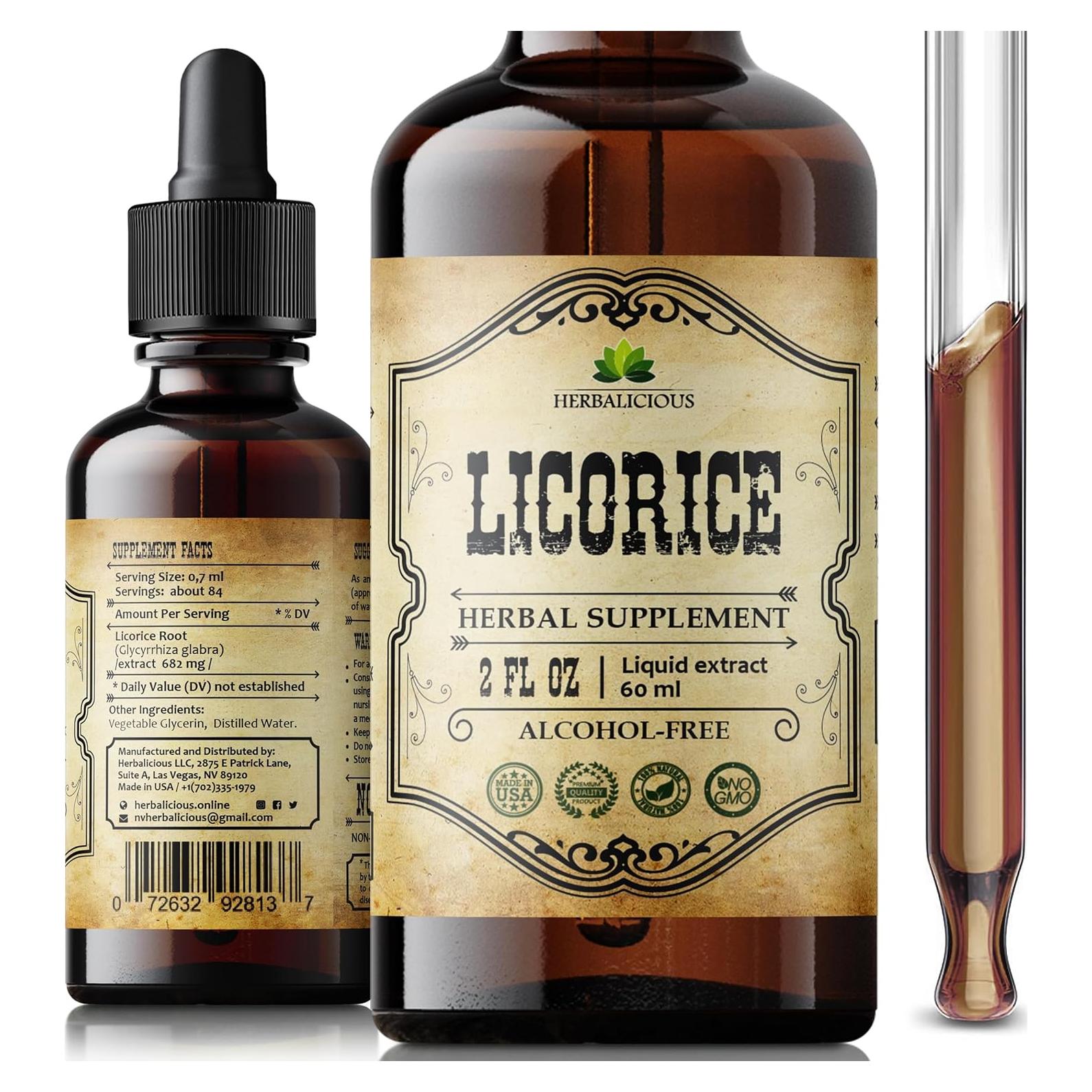 Extracto de Raíz de Regaliz Orgánico Herbalicious 59.15 ml