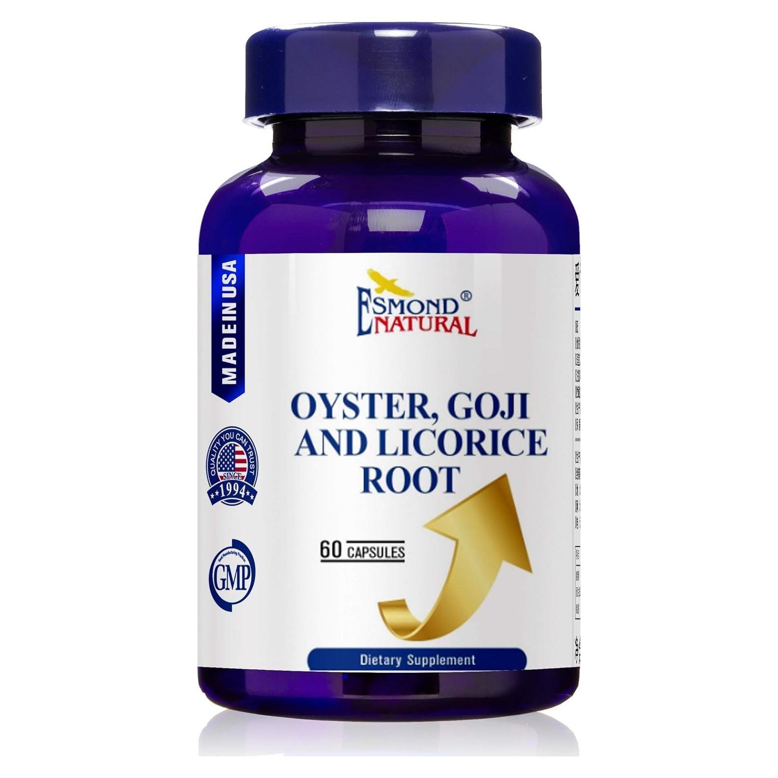 Suplemento Herbal Esmond Natural Ostra Goji 60 Cápsulas