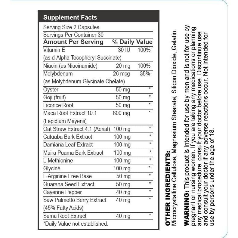 Suplemento Herbal Esmond Natural Ostra Goji 60 Cápsulas