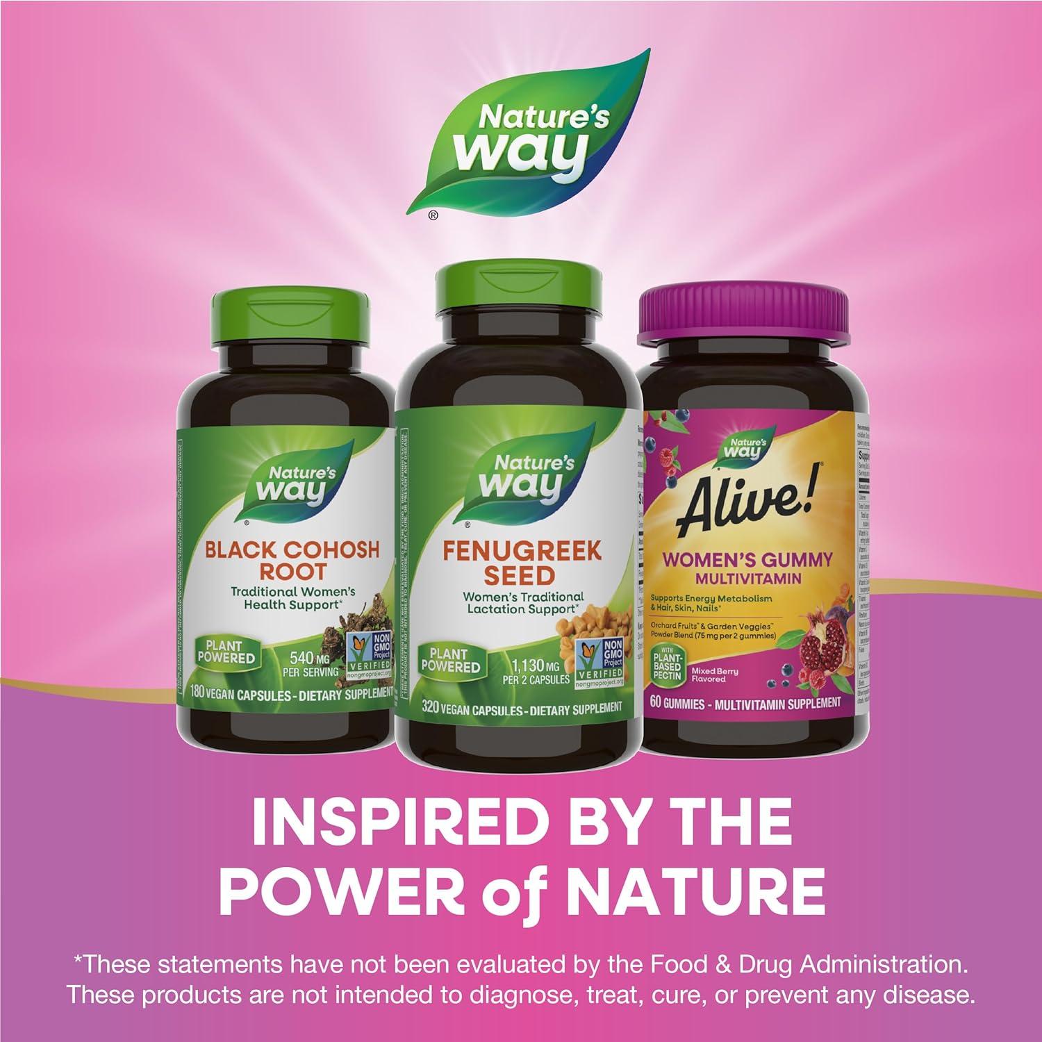 Semilla de Fenogreco Nature's Way 320 Cápsulas Veganas