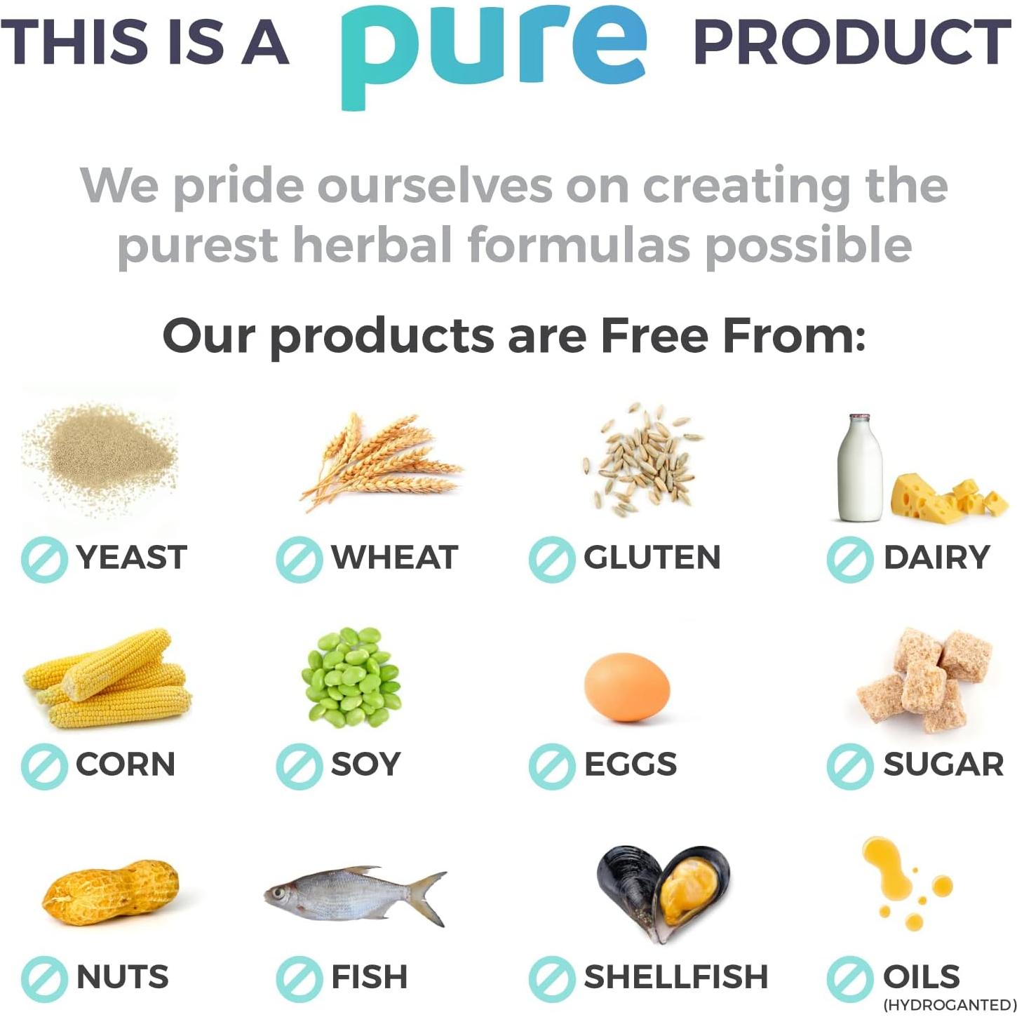 Cápsulas de Fenogreco Orgánico Pure Co - 60 Veganas para Lactancia