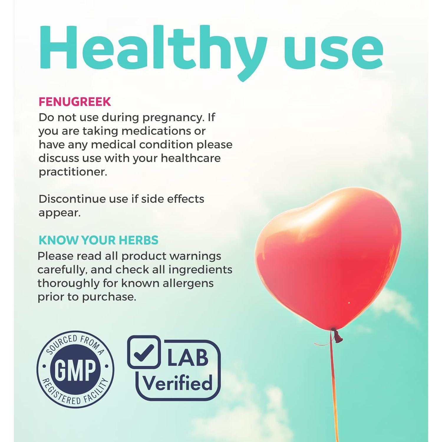 Cápsulas de Fenogreco Orgánico Pure Co - 60 Veganas para Lactancia