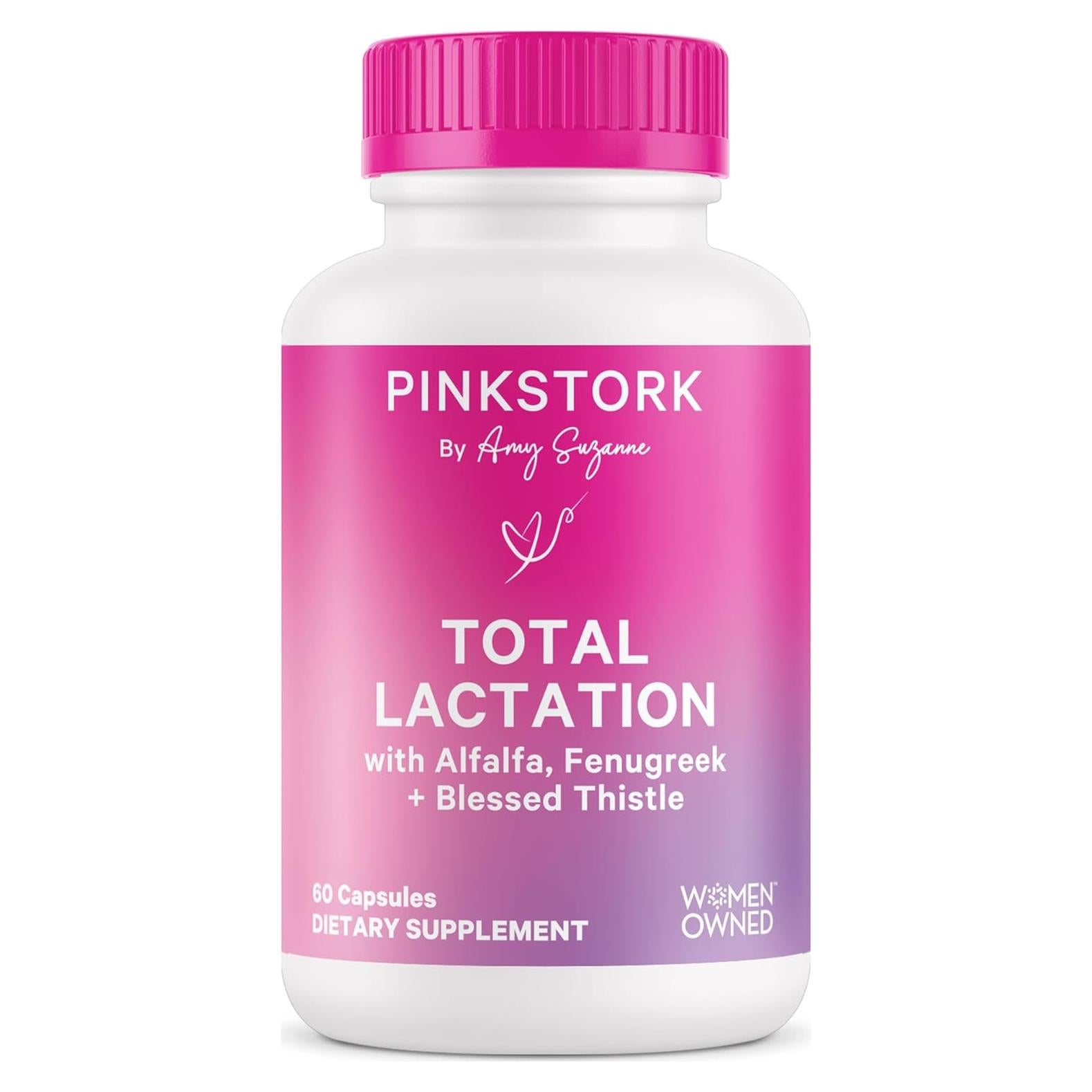 Suplemento de Lactancia Pink Stork - 60 Cápsulas de Fenogreco