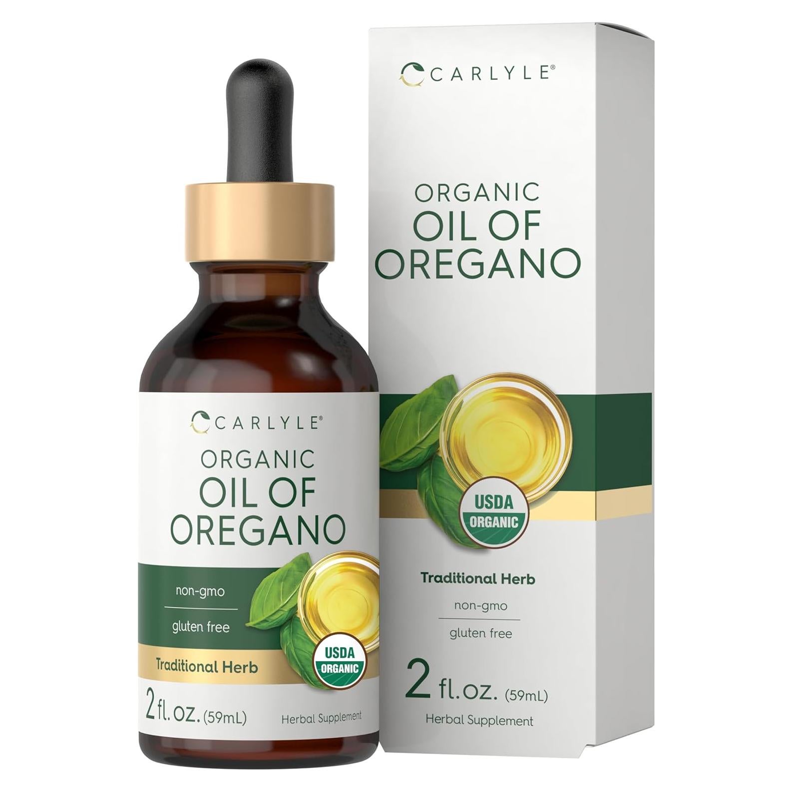 Carlyle Aceite Orgánico de Orégano 59 ml - Suplemento Vegano