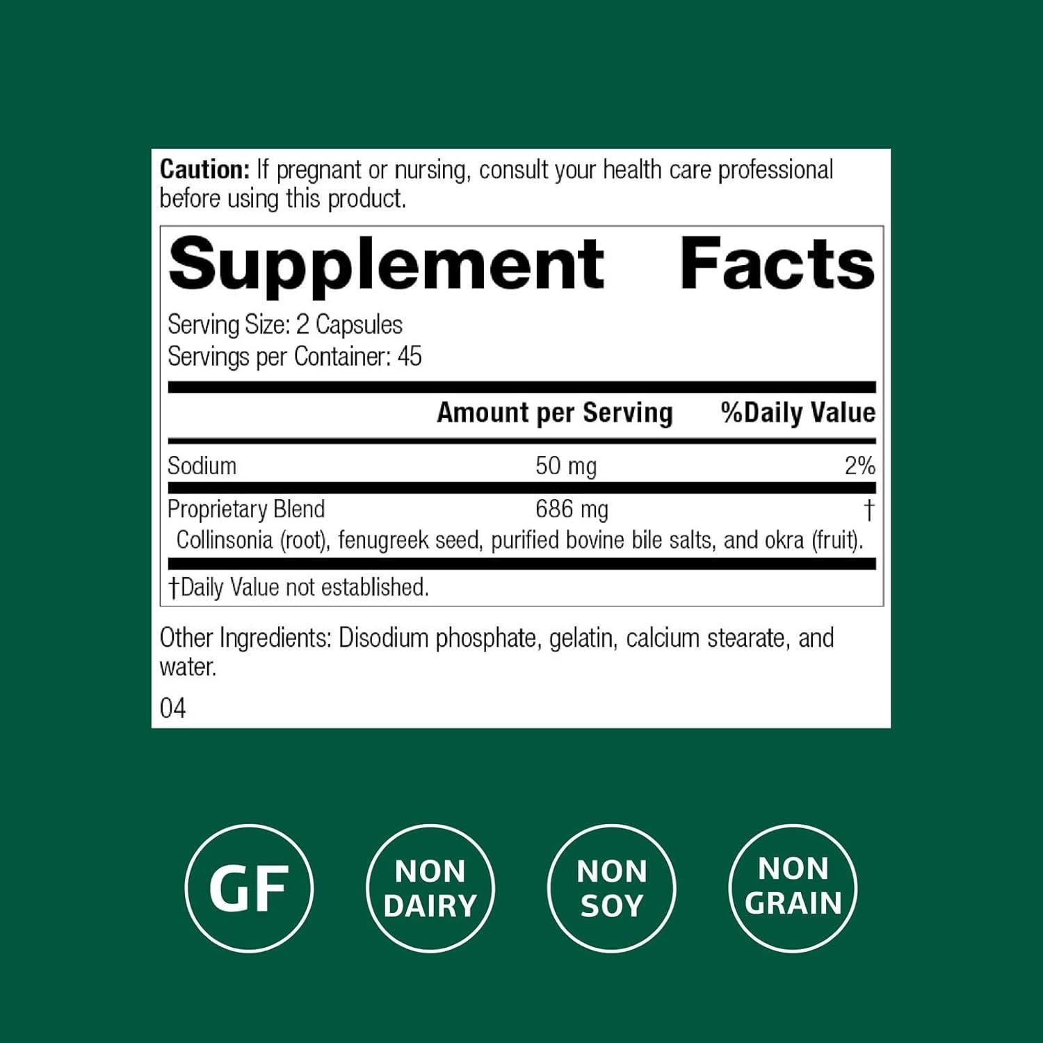 Suplemento Digestivo Standard Process Fen-Cho - 90 Cápsulas