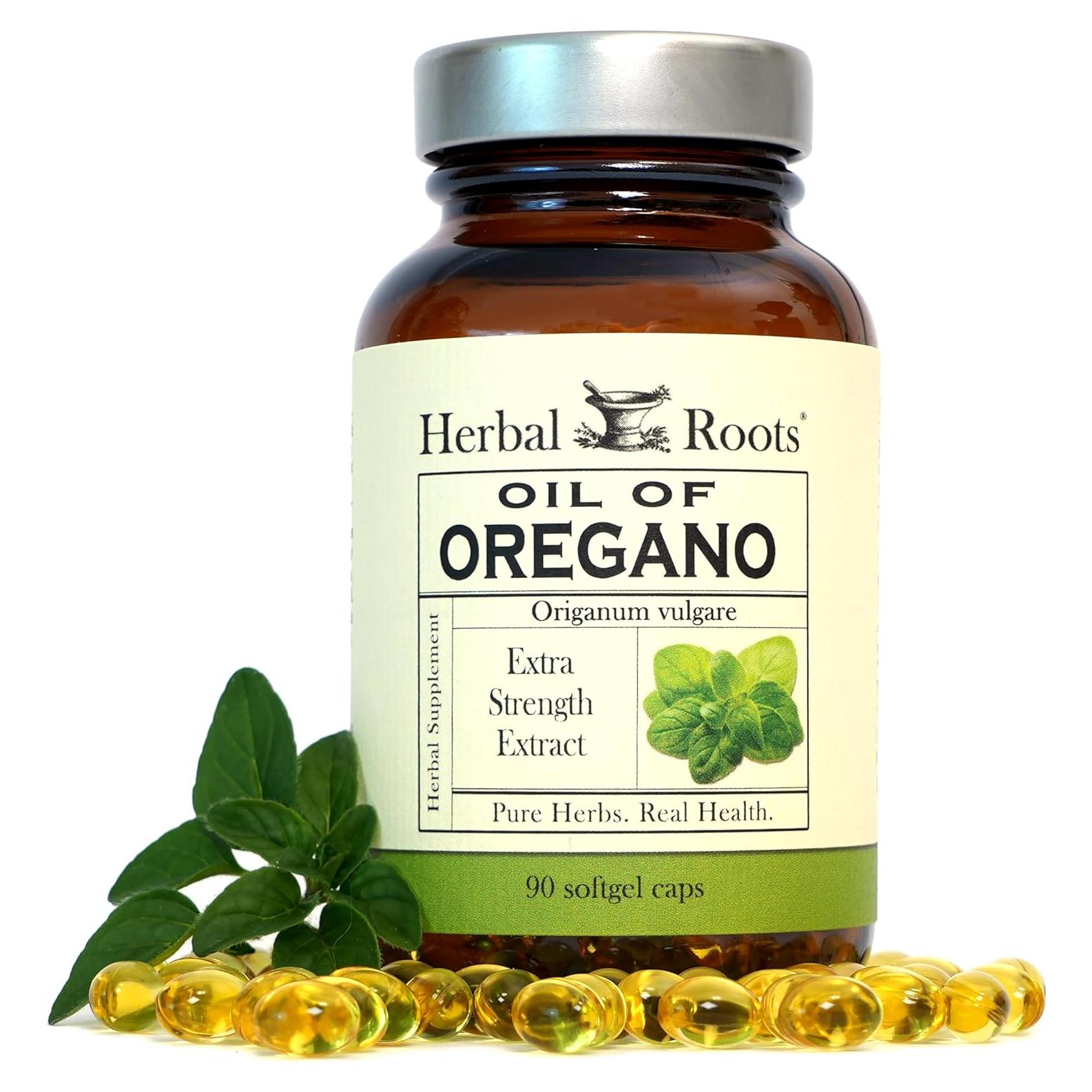 Aceite de Orégano Herbal Roots 150mg - 90 Cápsulas Blandas