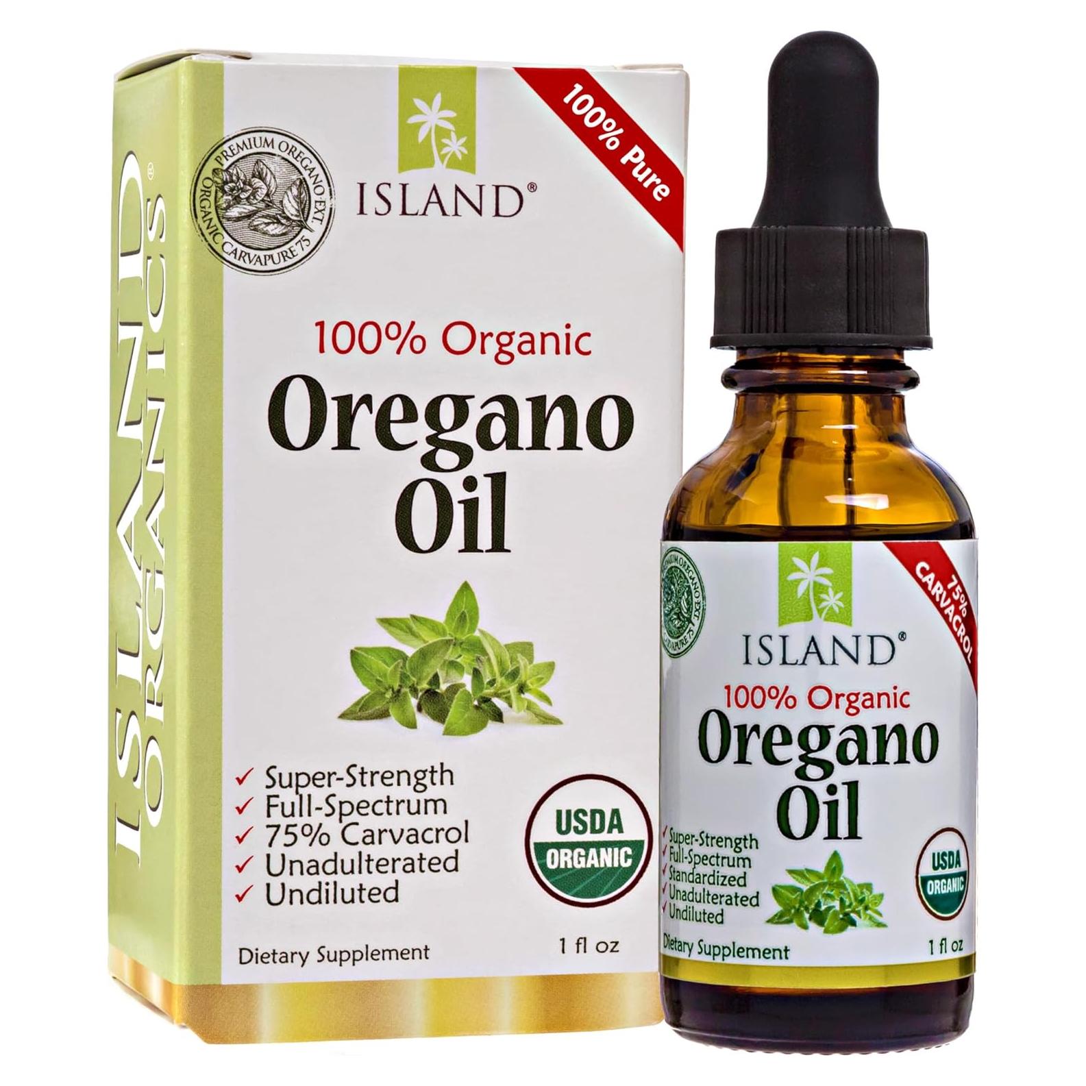 Aceite de Orégano Orgánico 100% Puro - 75% Carvacrol - 29.57 ml