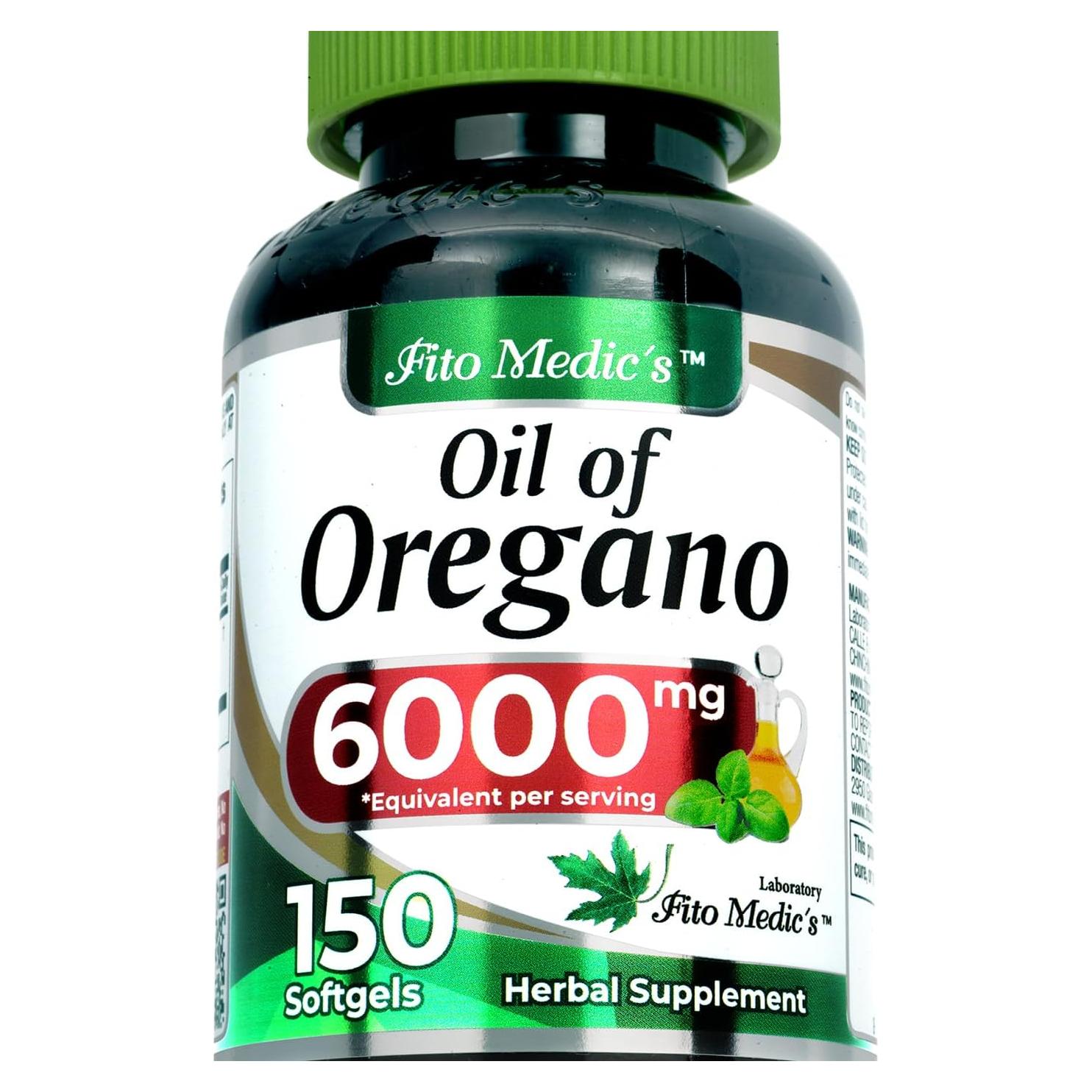 Cápsulas de Aceite de Orégano Fito Medic's 150 Unidades