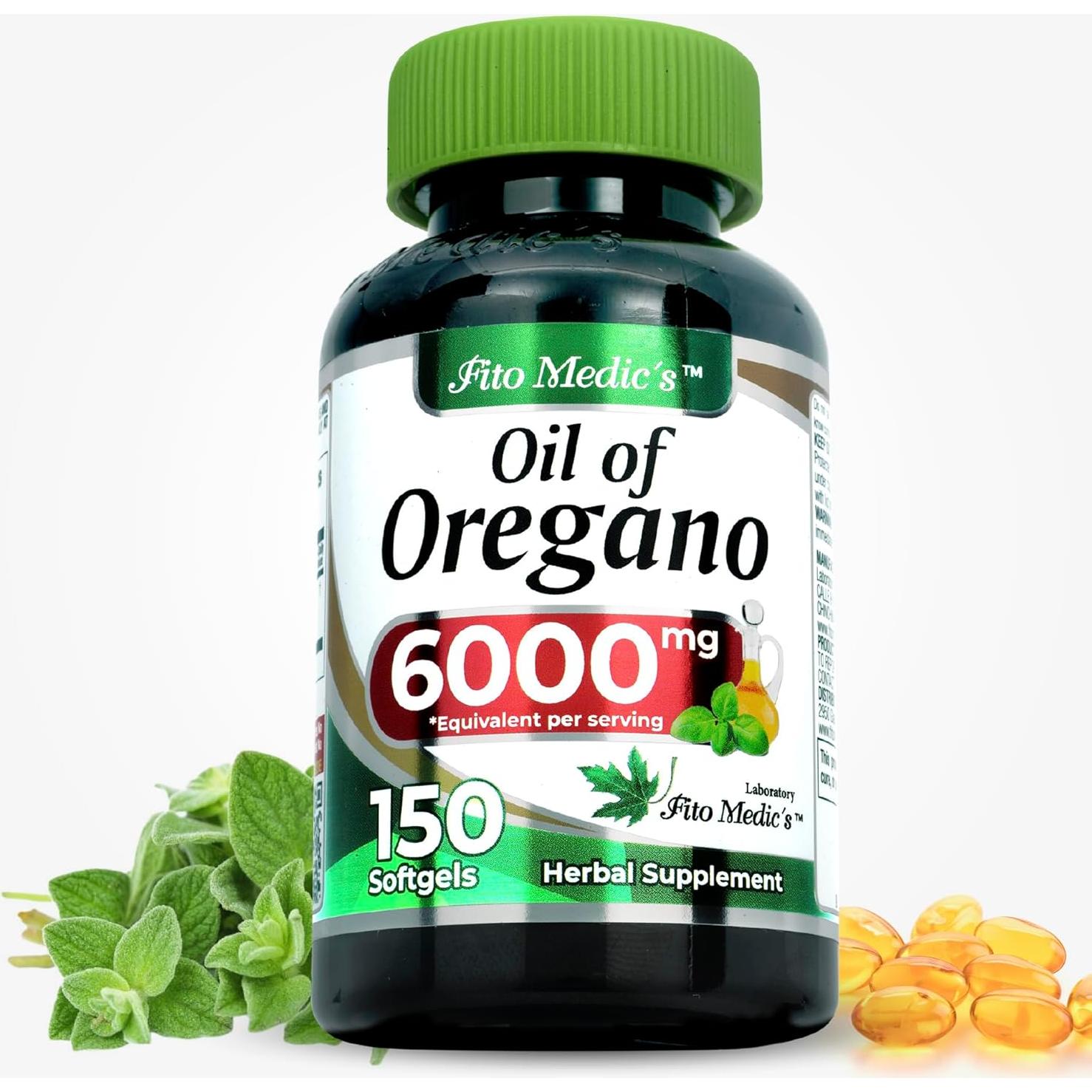 Cápsulas de Aceite de Orégano Fito Medic's 150 Unidades