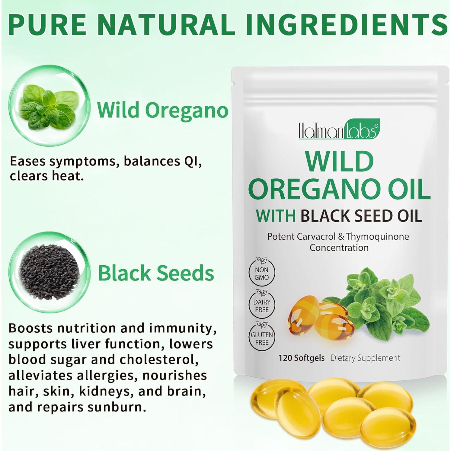 Suplemento Aceite de Orégano Softgels 120 Cápsulas 6000mg