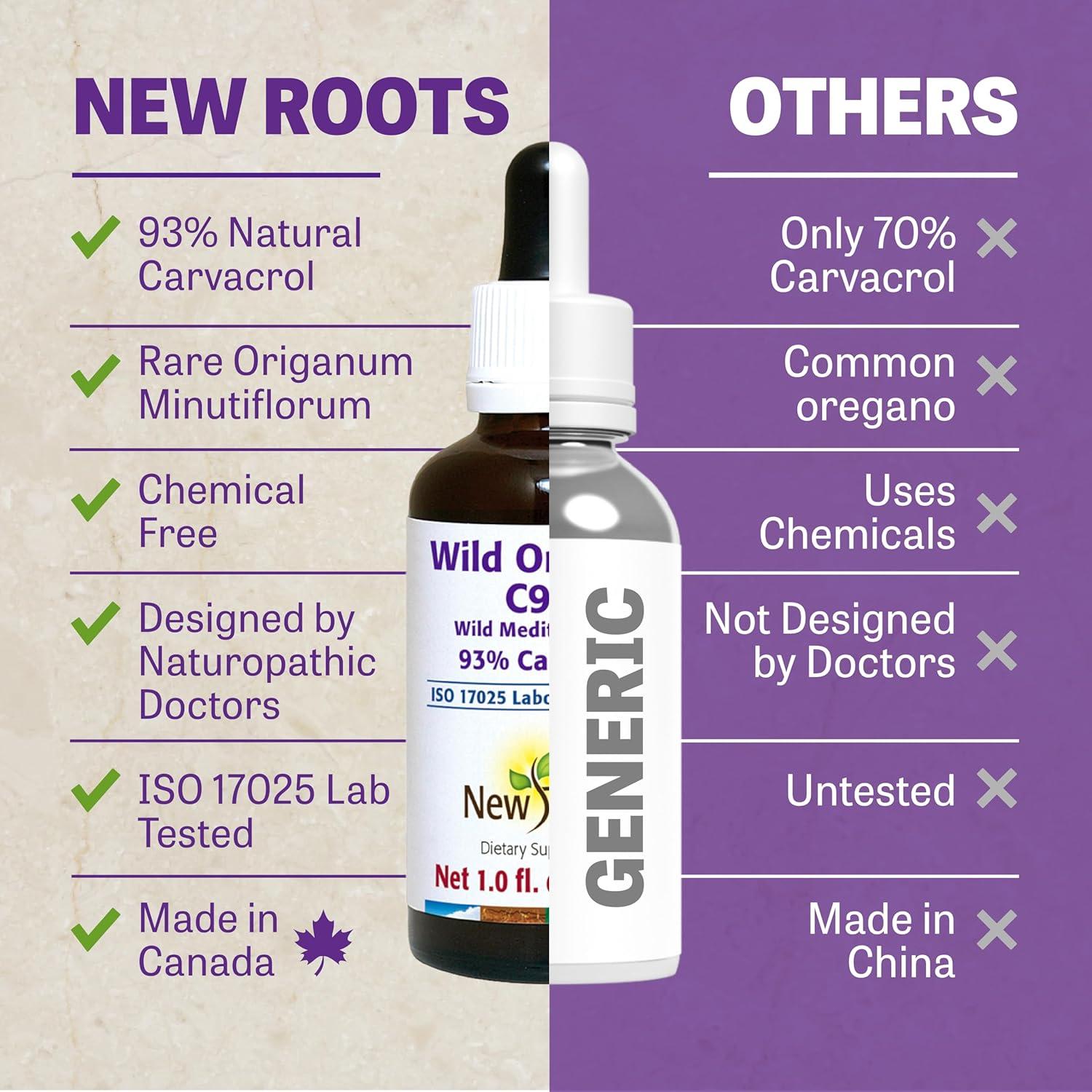 Aceite de Orégano Silvestre C93 Nuevas Raíces 30 ml - 93% Carvacrol