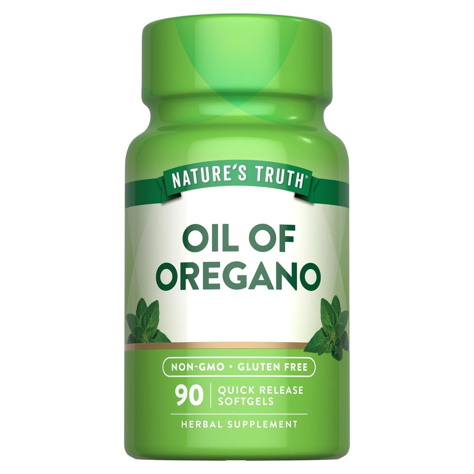 Suplemento Aceite de Orégano Nature's Truth 4000mg 90 Cápsulas