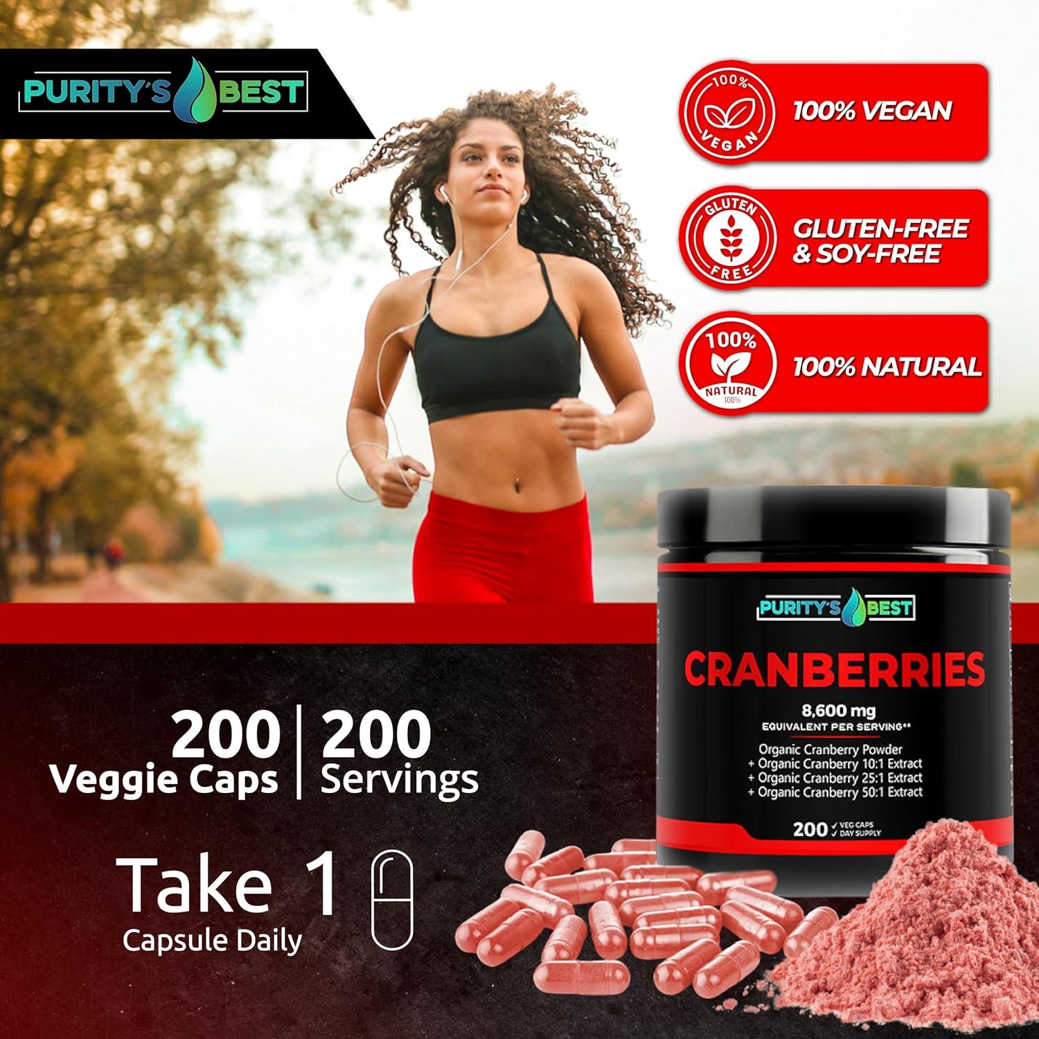 Extracto de Arándano Orgánico Purity 8600mg - 200 Cápsulas Veganas