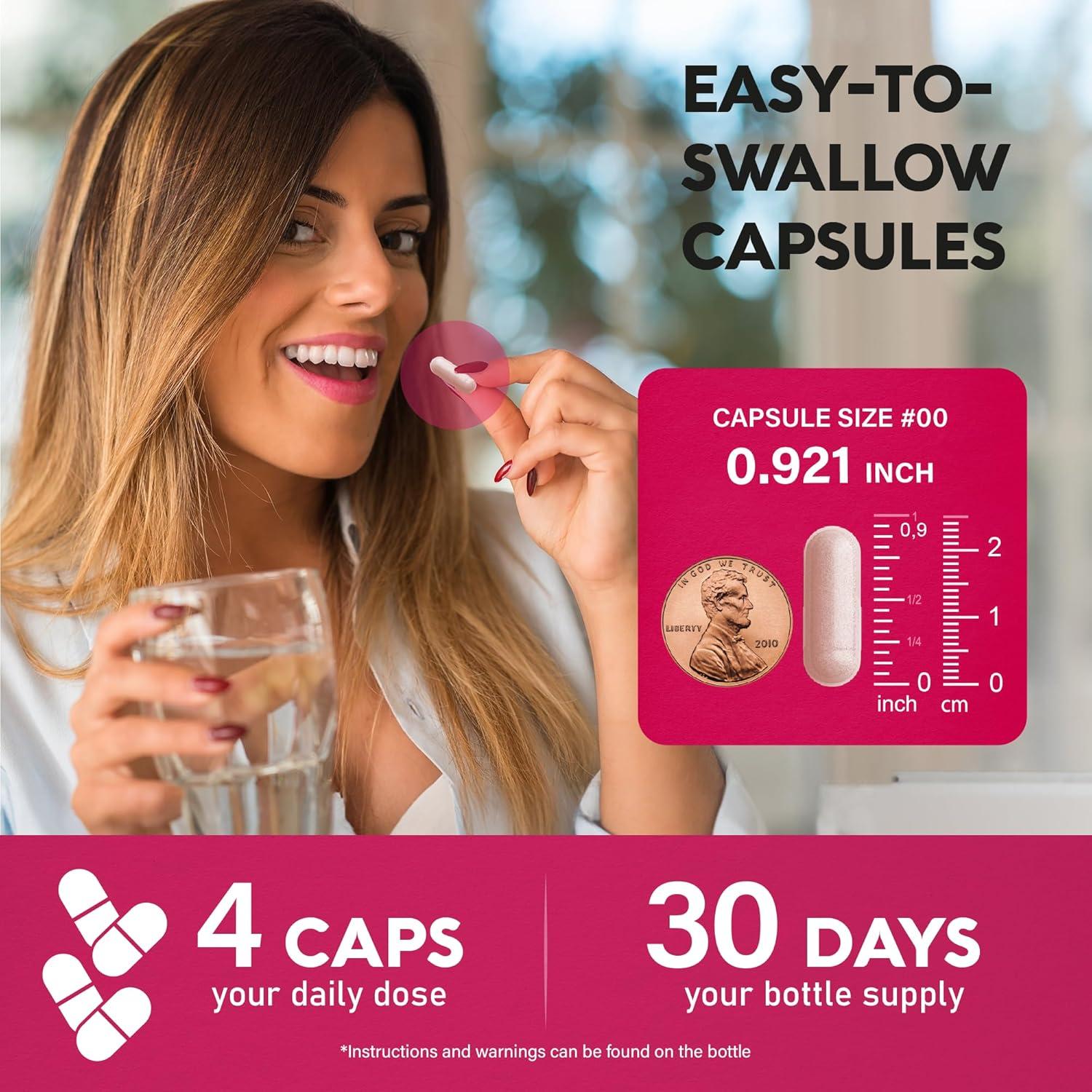 D-Mannose 2000mg Nutra Harmony con Arándano y Hibisco - 120 Cápsulas