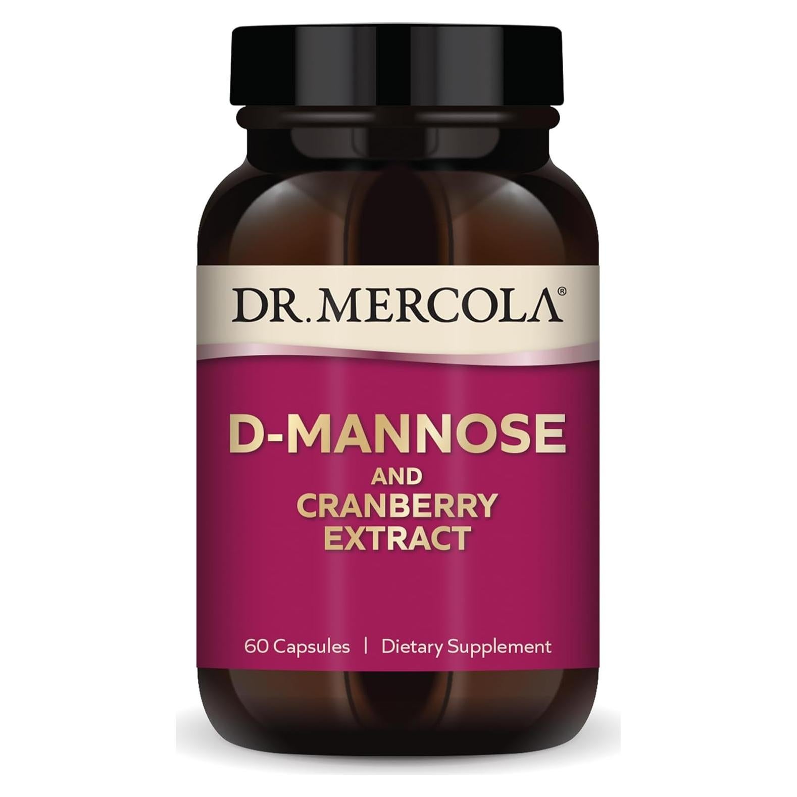Suplemento D-Mannose y Arándano Dr. Mercola 60 Cápsulas