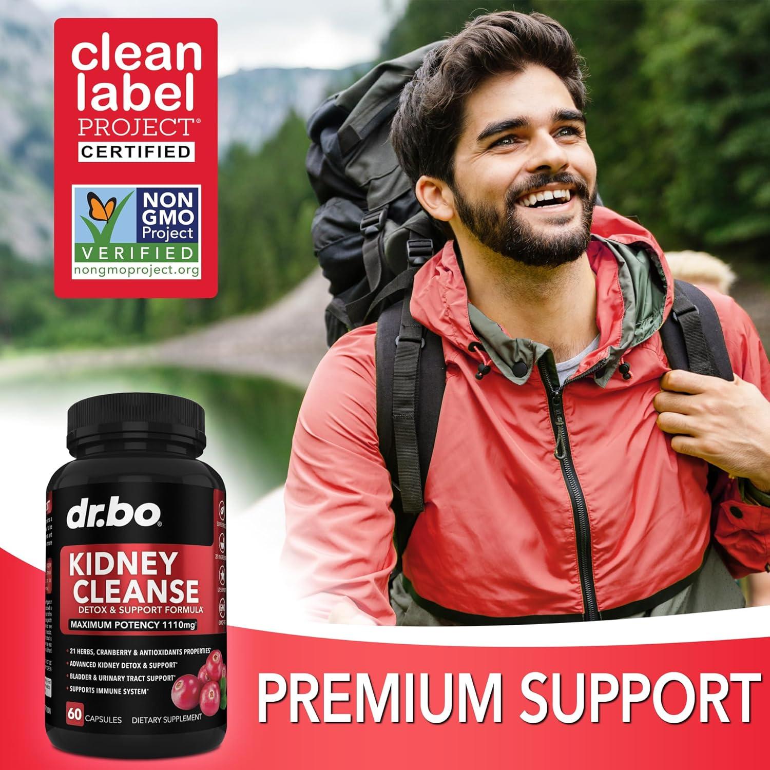 Suplemento Detox para Riñones Dr. Bo - 21 Ingredientes Naturales