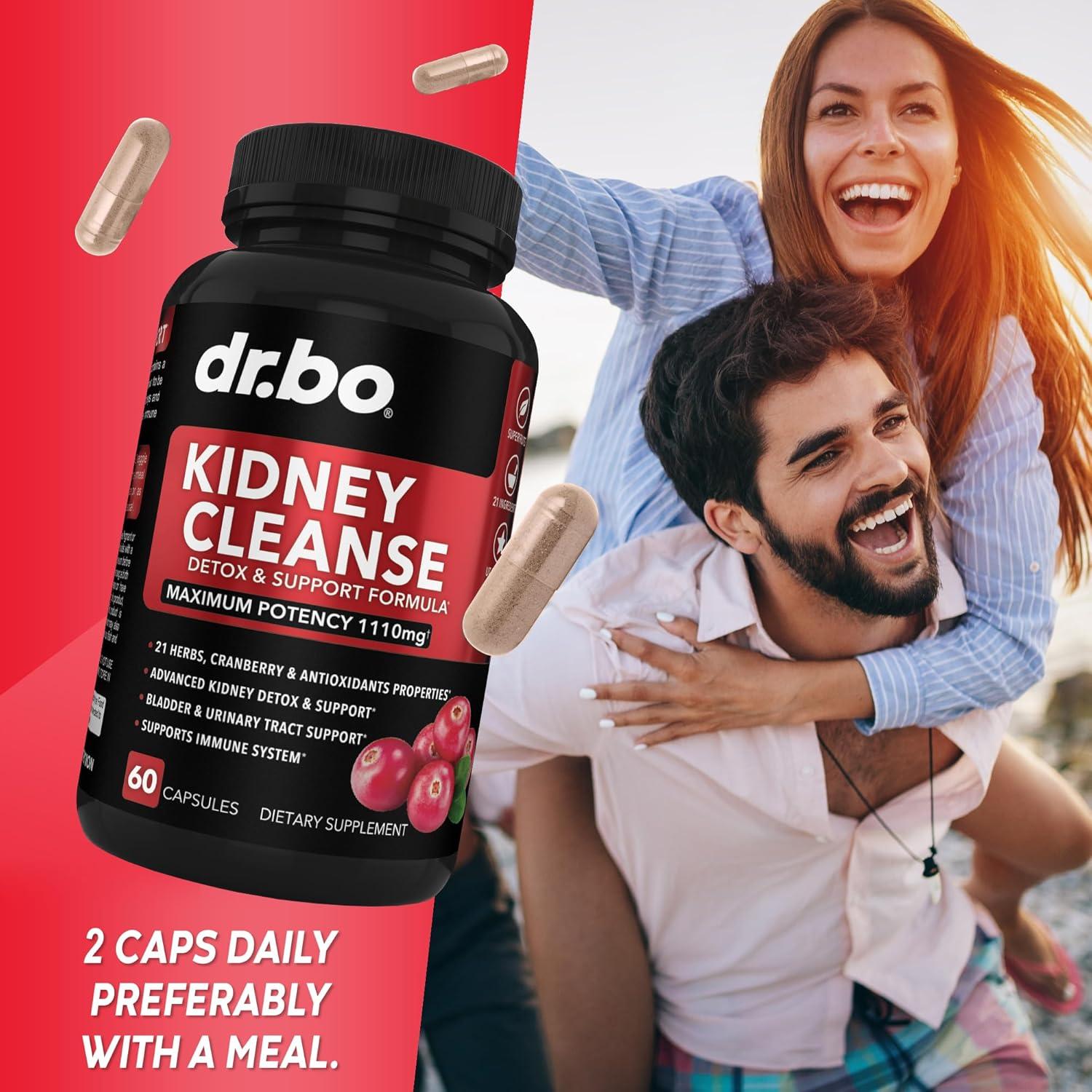 Suplemento Detox para Riñones Dr. Bo - 21 Ingredientes Naturales