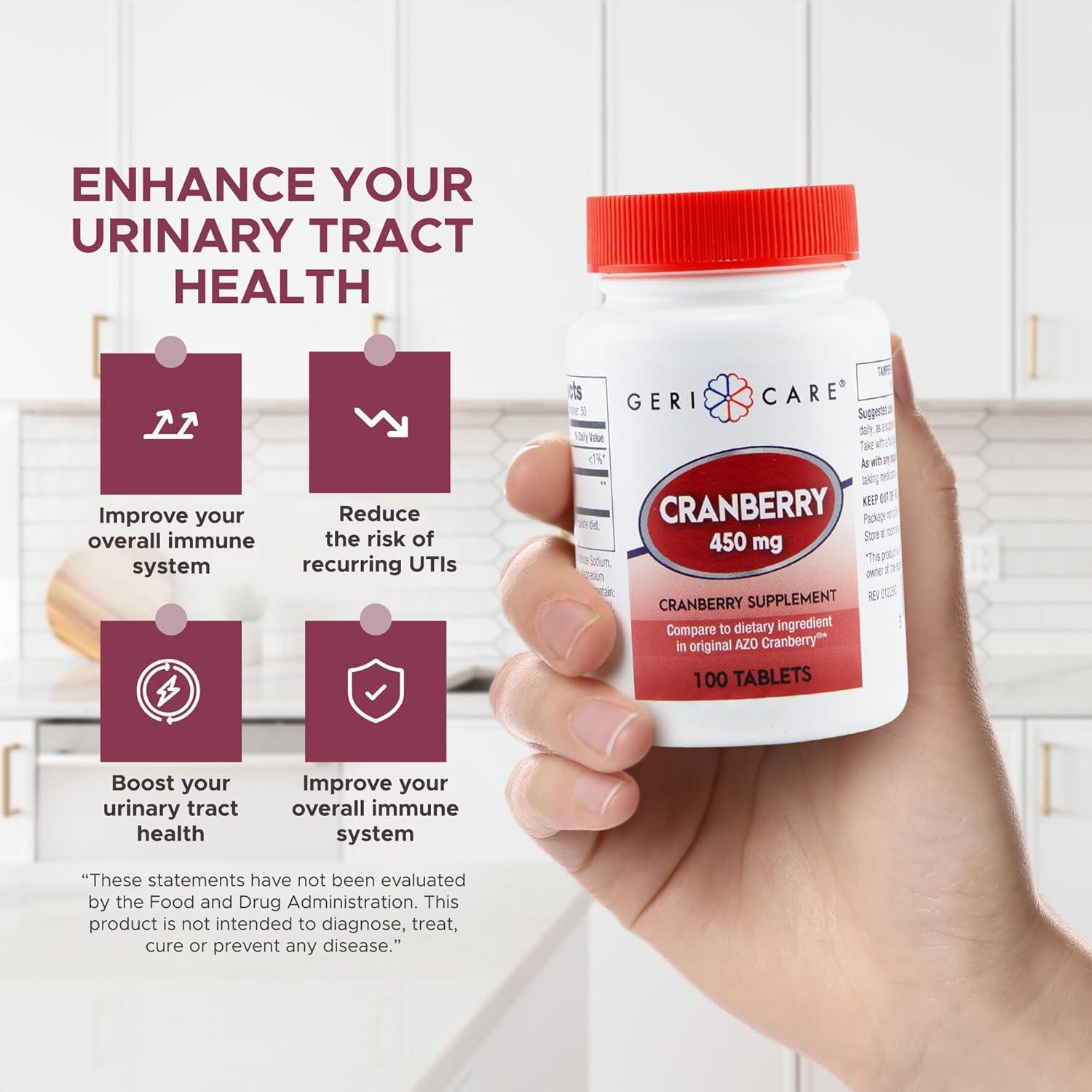 Suplemento de Arándano GeriCare 450mg - 100 Tabletas Veganas