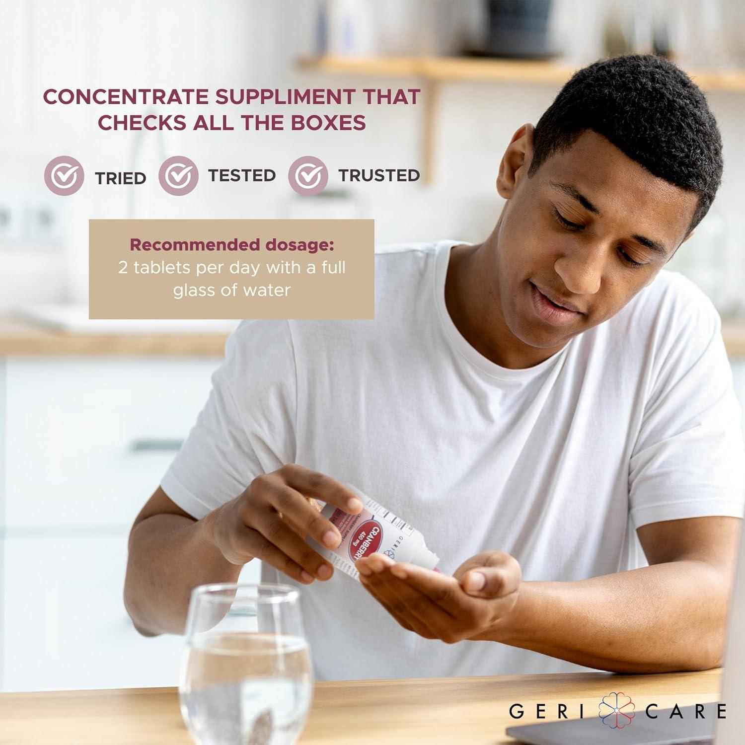 Suplemento de Arándano GeriCare 450mg - 100 Tabletas Veganas