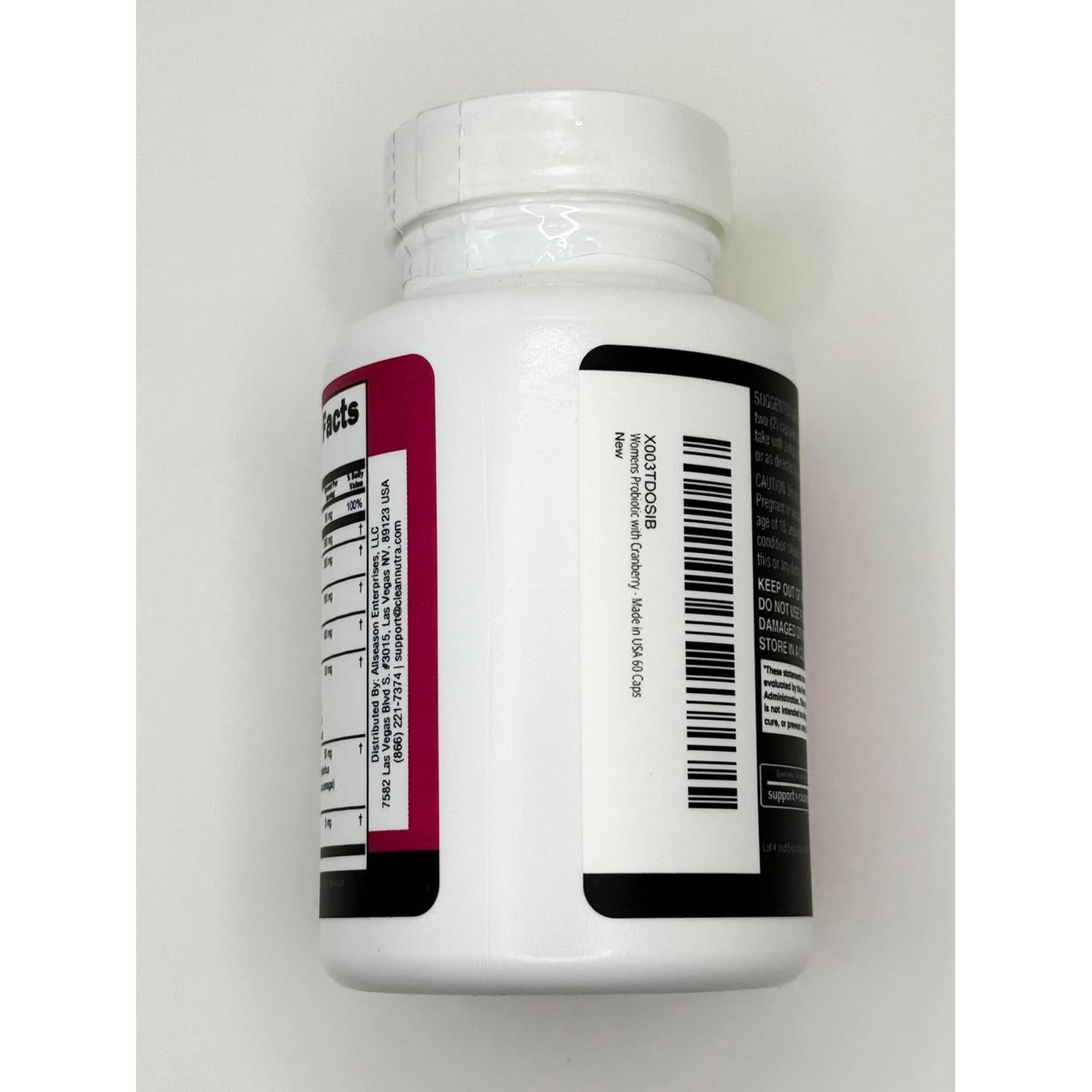 Probioticos Vaginales Clean Nutraceuticals 60 Capsulas Arandano