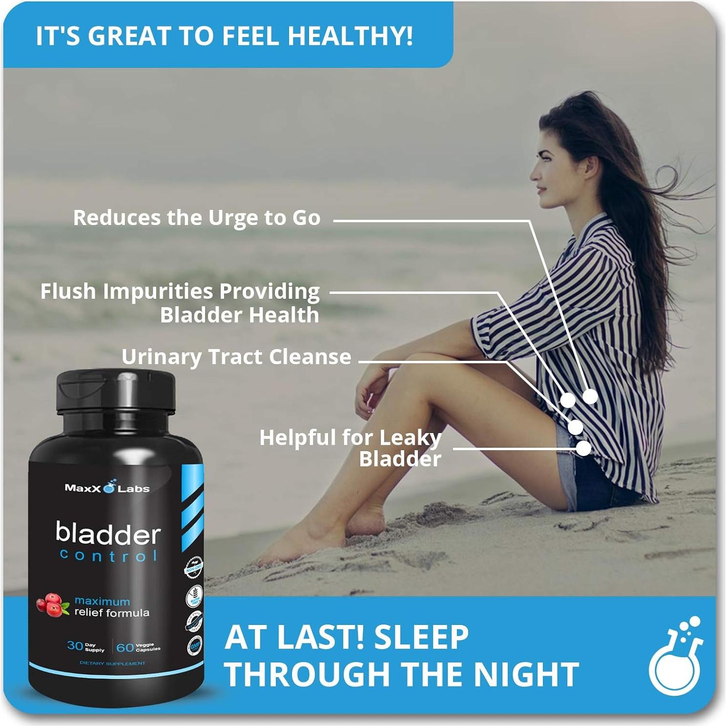 Suplemento Control de Vejiga MaxX Labs - 60 Cápsulas