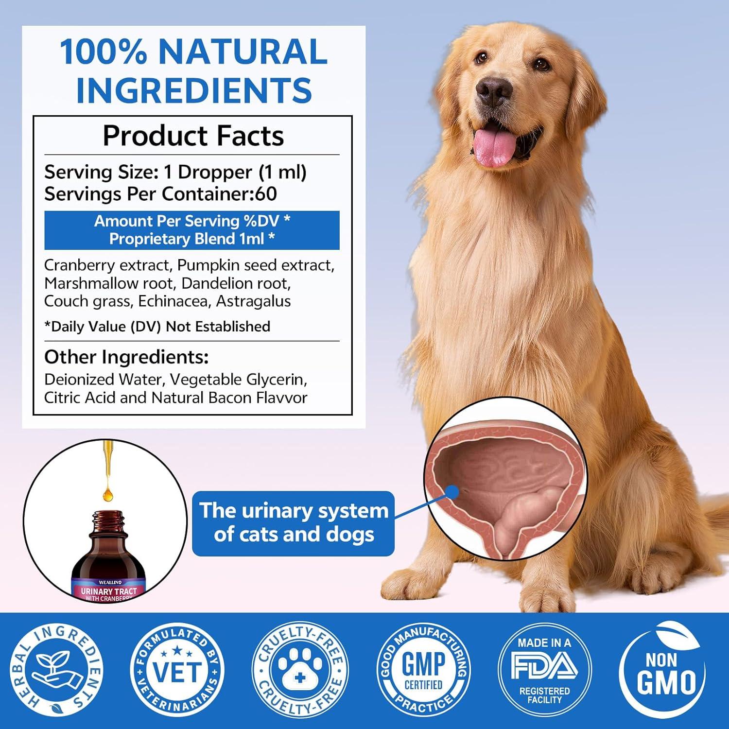 Suplemento Natural para Tracto Urinario Mascotas WEALLIN 1 PC