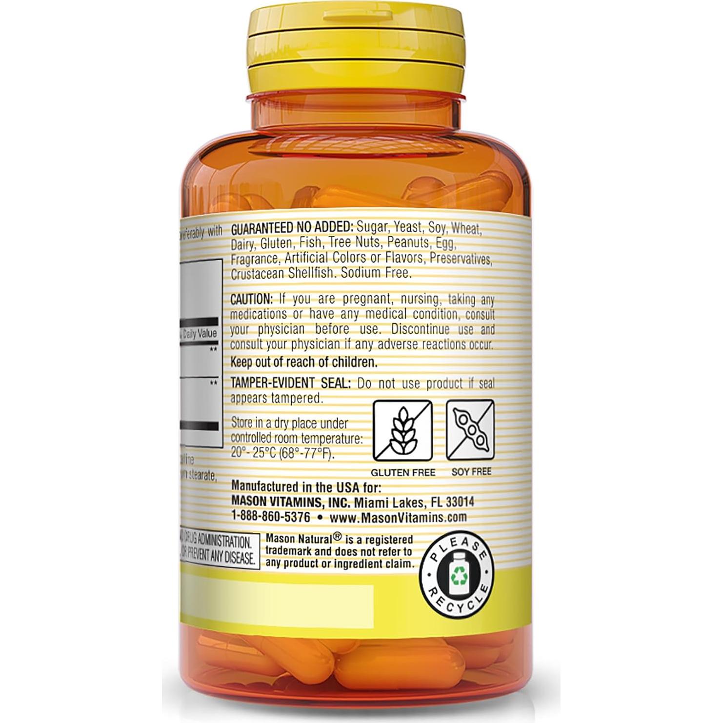 Suplemento Cardo Mariano y Arándano Mason Natural 60 Cápsulas