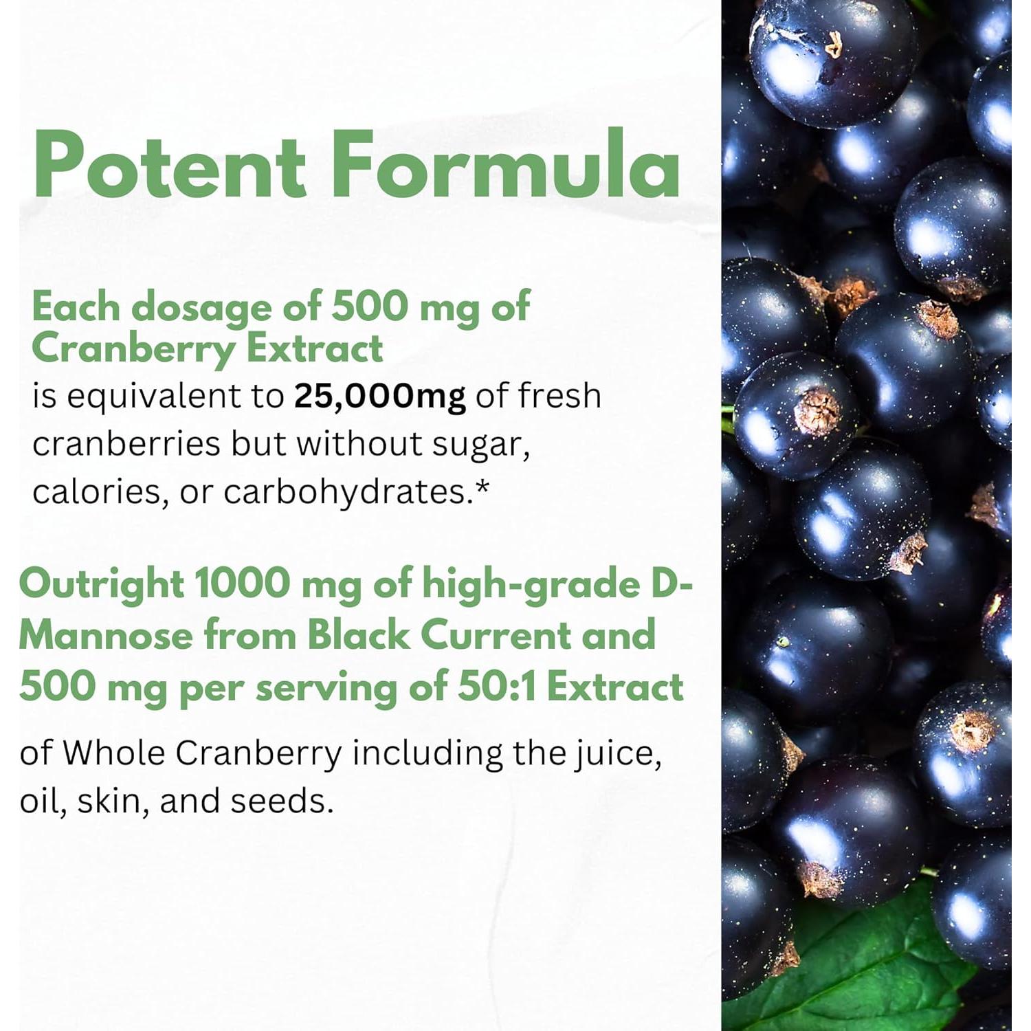 D-Mannosa 1500mg con Extracto de Arándano 60 Cápsulas - HerbalCode