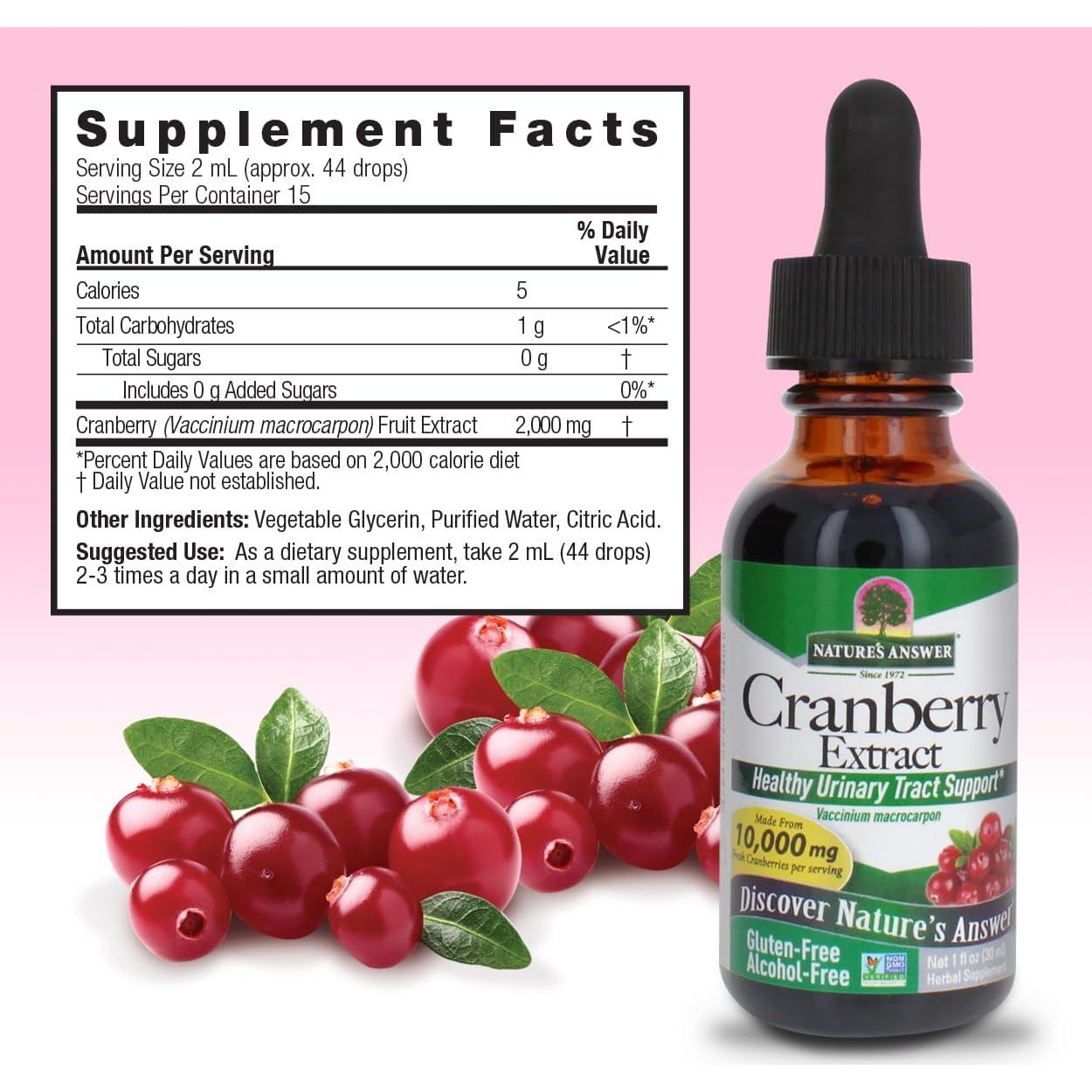 Extracto de Arándano Sin Alcohol Nature's Answer 30ml