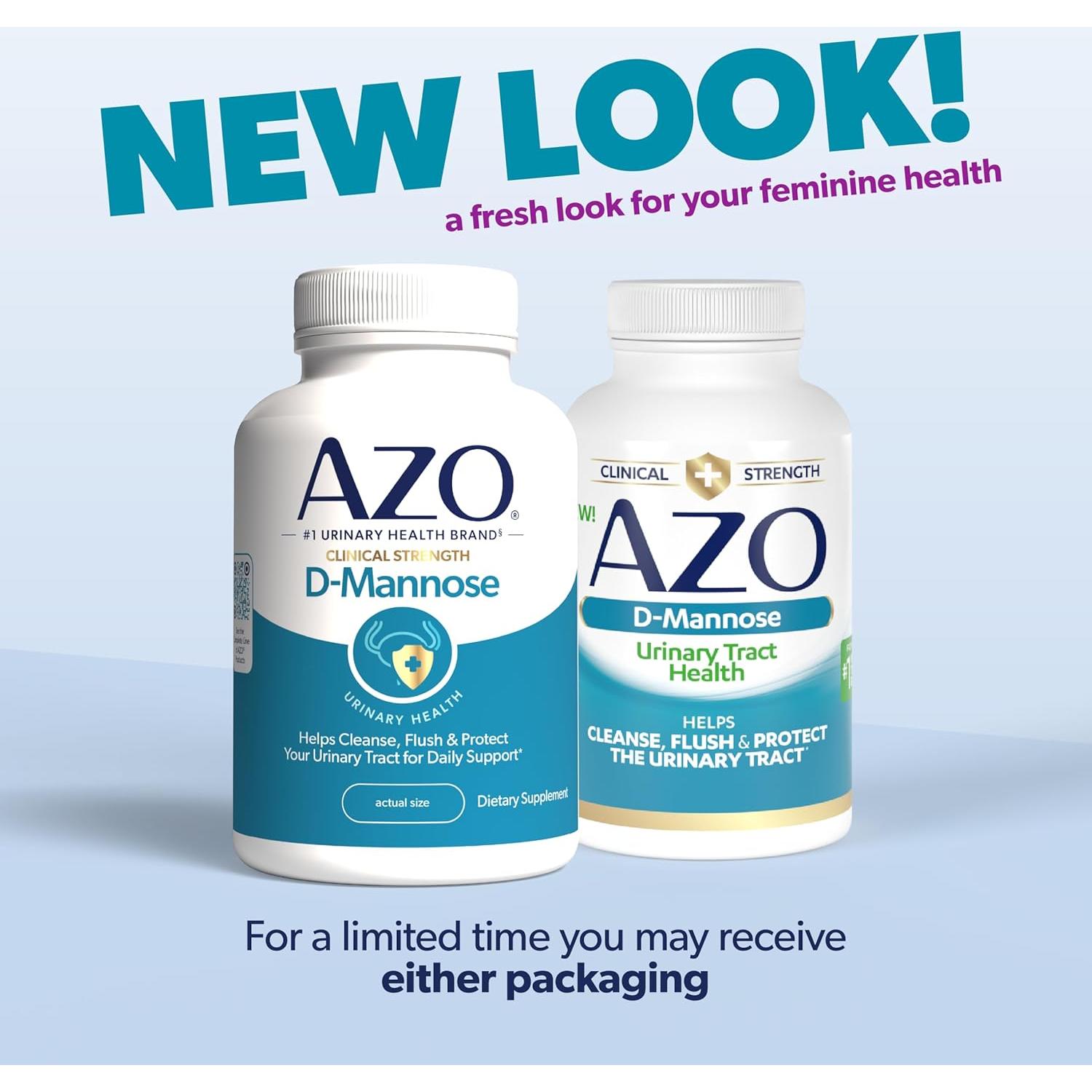 AZO D-Mannose 120 Cápsulas - Salud del Tracto Urinario