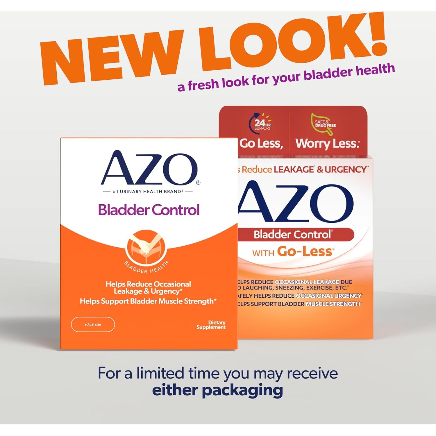 AZO Control de Vejiga Go-Less 72 Cápsulas - Suplemento Natural