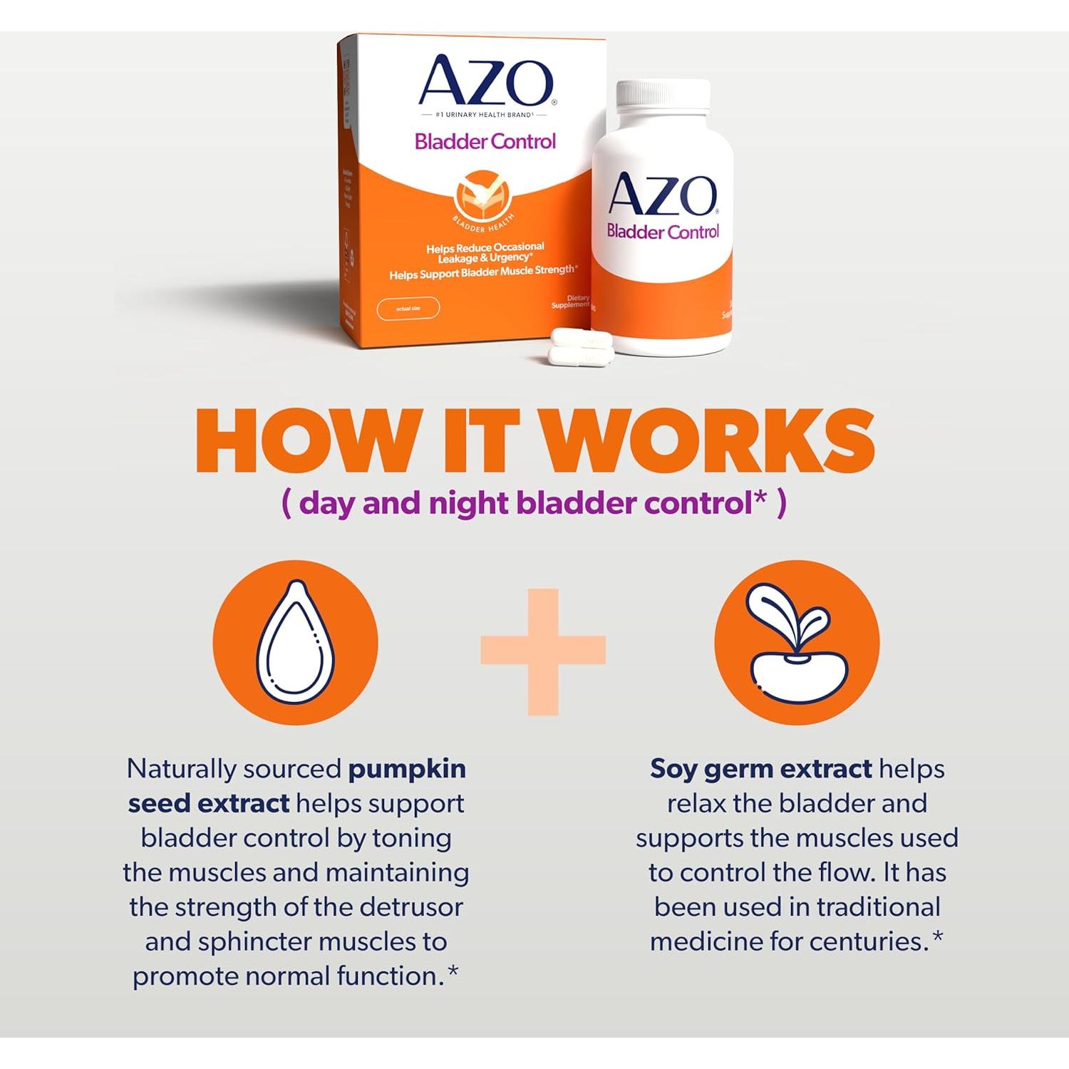 AZO Control de Vejiga Go-Less 72 Cápsulas - Suplemento Natural