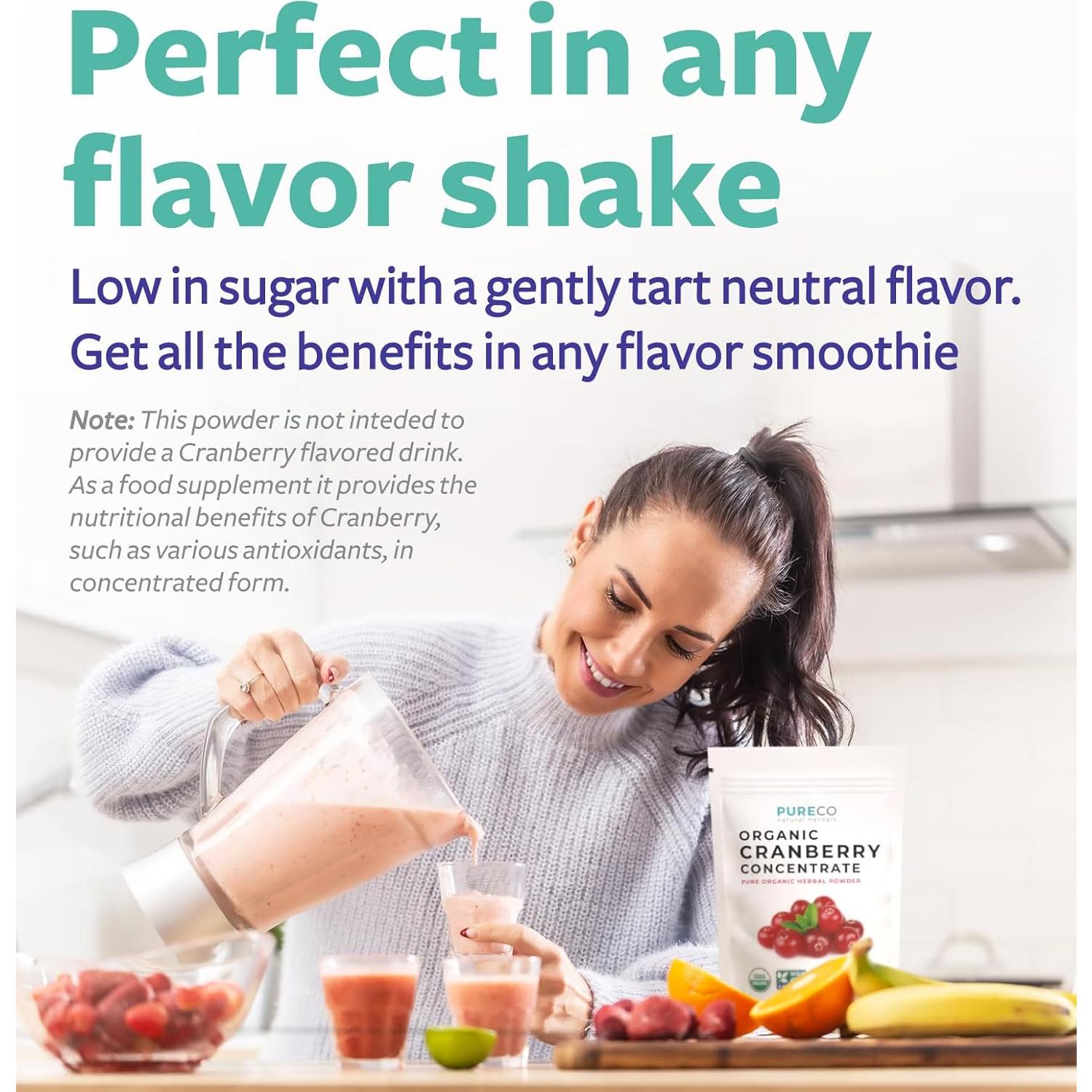 Concentrado de Arándano Orgánico PURE CO 500mg - 100 Porciones