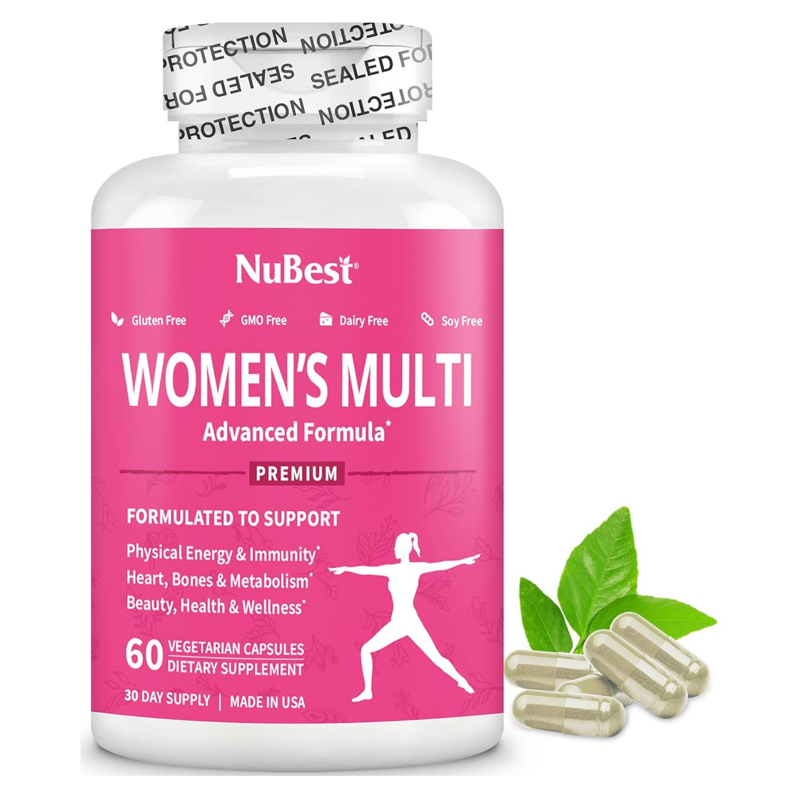 Cápsulas Veganas Women's Multi NuBest 60 Unidades - Multivitaminas