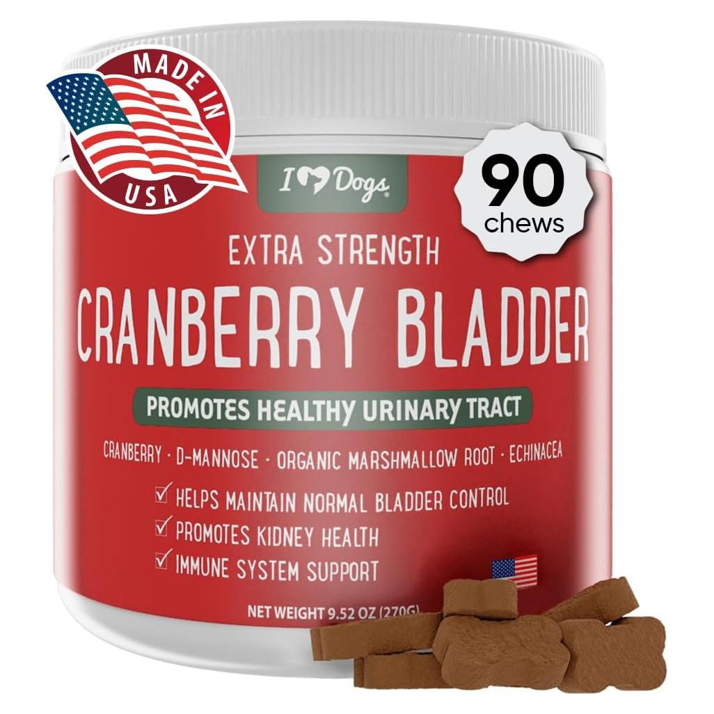 Suplemento Urinario iHeartDogs para Perros 90 Cápsulas
