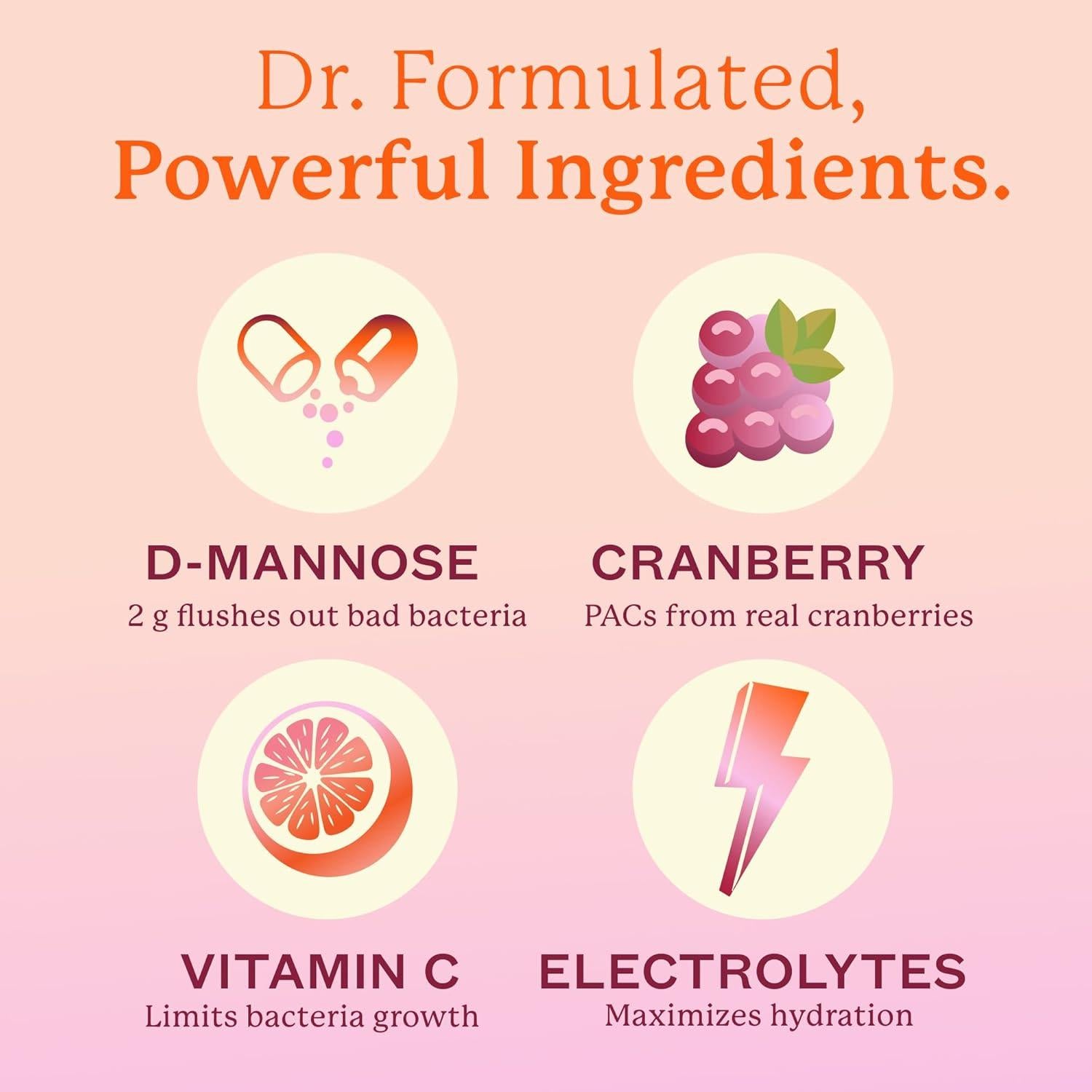 Cheeky Bonsai Hidratación Urinaria 10 Paquetes Sabor Hibisco