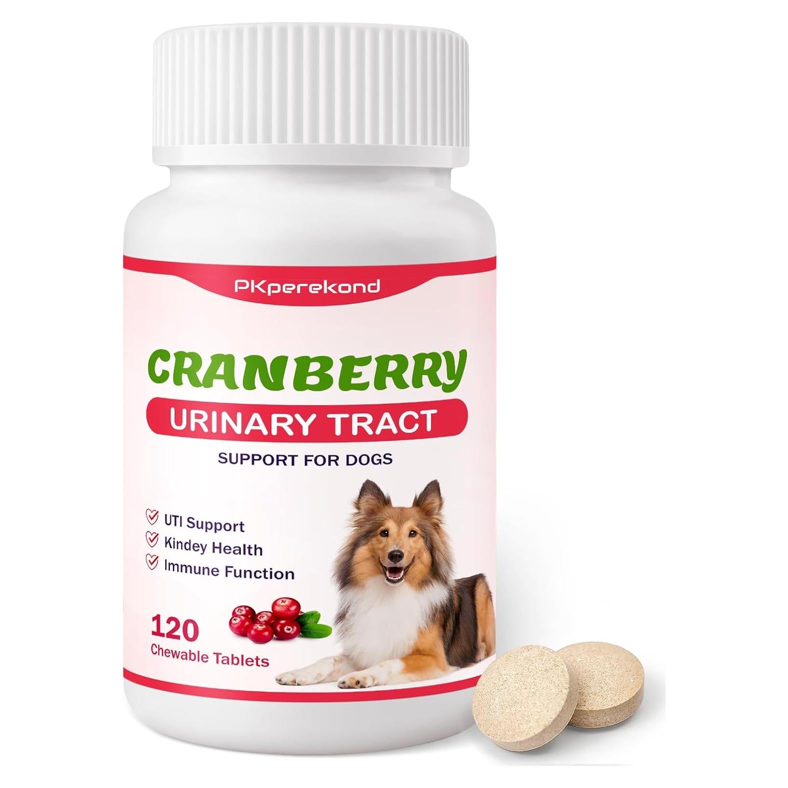 Tabletas Masticables de Arándano PKperekond para Perros 120 Unidades