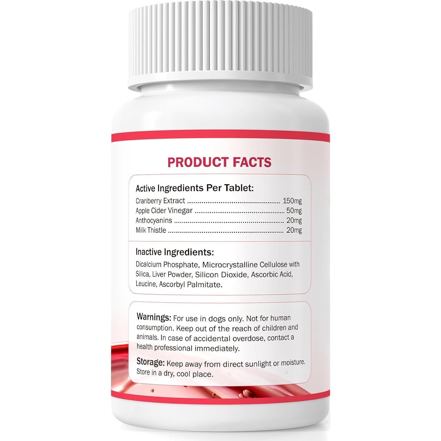 Tabletas Masticables de Arándano PKperekond para Perros 120 Unidades