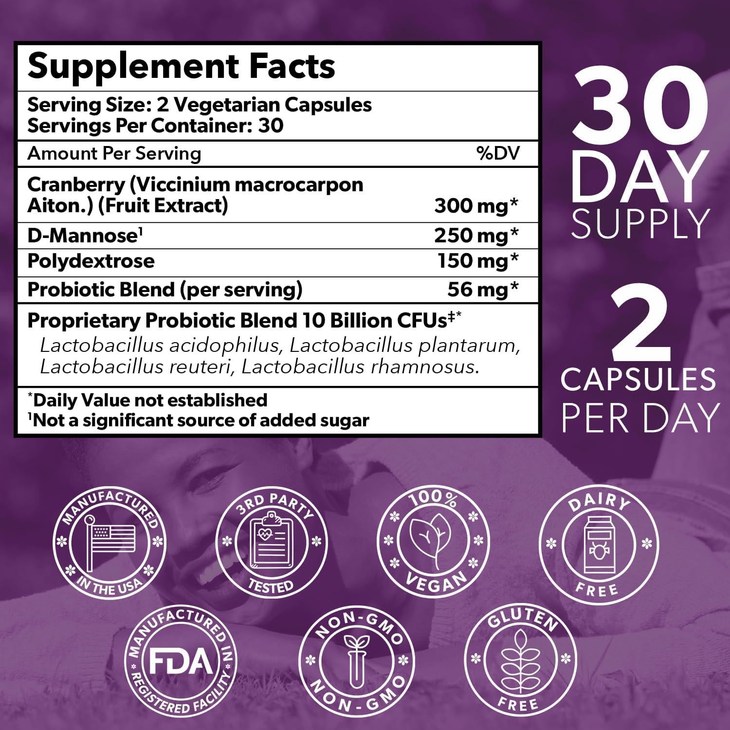 Probióticos Vaginales Intimate Rose 60 Cápsulas Veganas