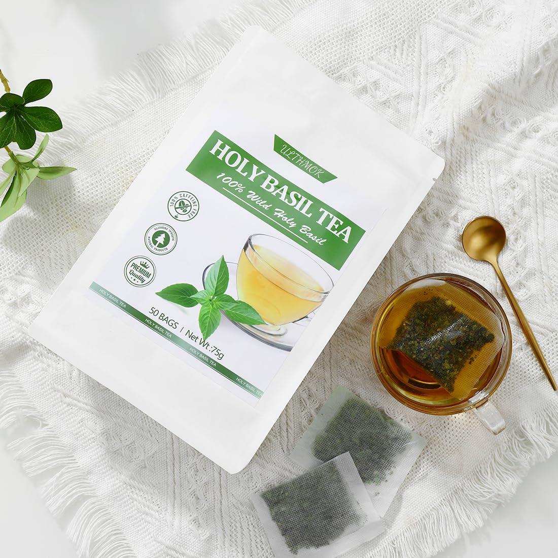 Té de Albahaca Sagrada YILINSHA 50 Bolsitas 100% Natural
