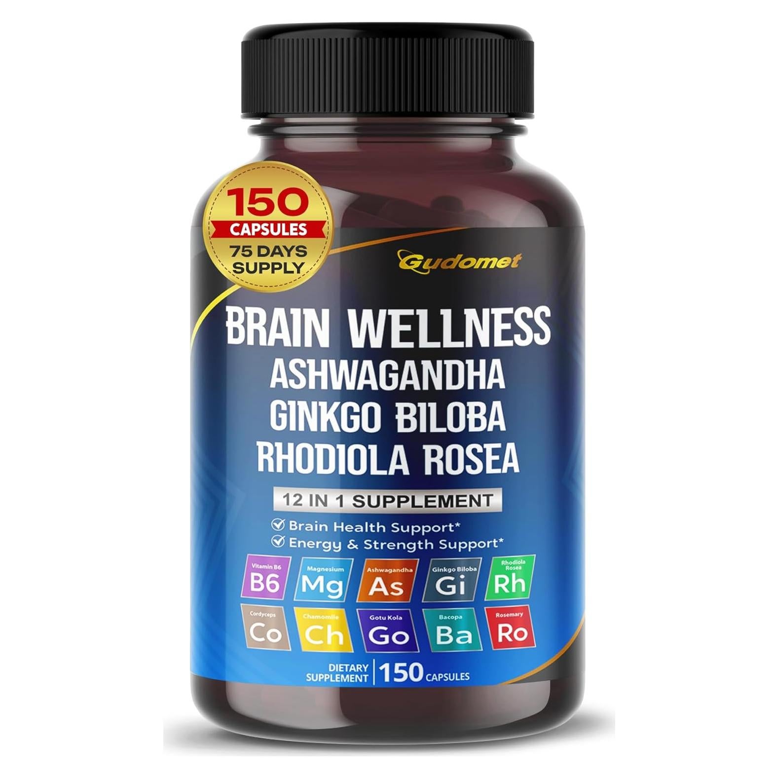 Suplemento Bienestar Cerebral GUDOMET 150 Cápsulas Veganas