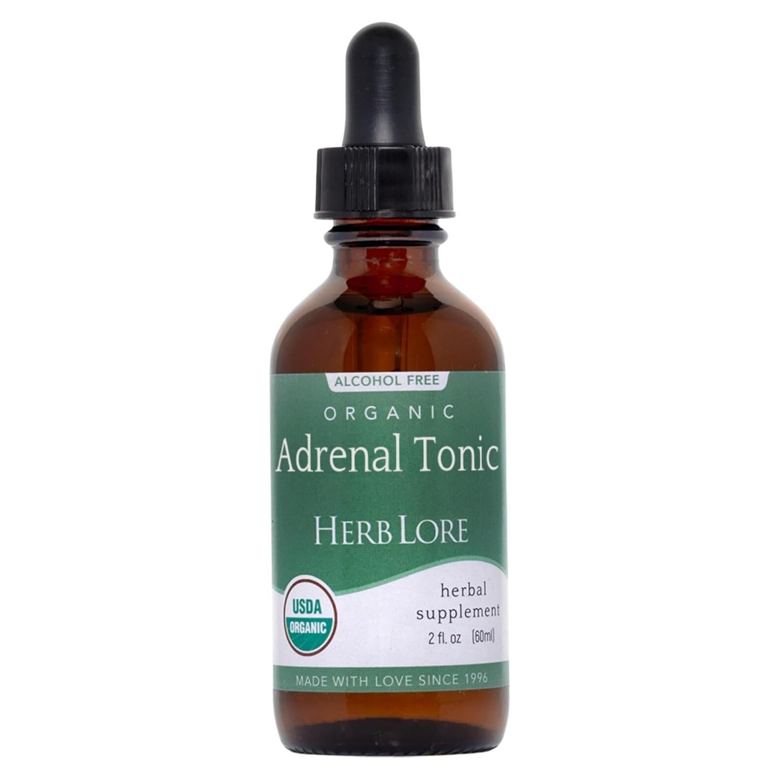 Tónico Adrenal Herb Lore 59.15 ml - Suplemento Herbal Orgánico