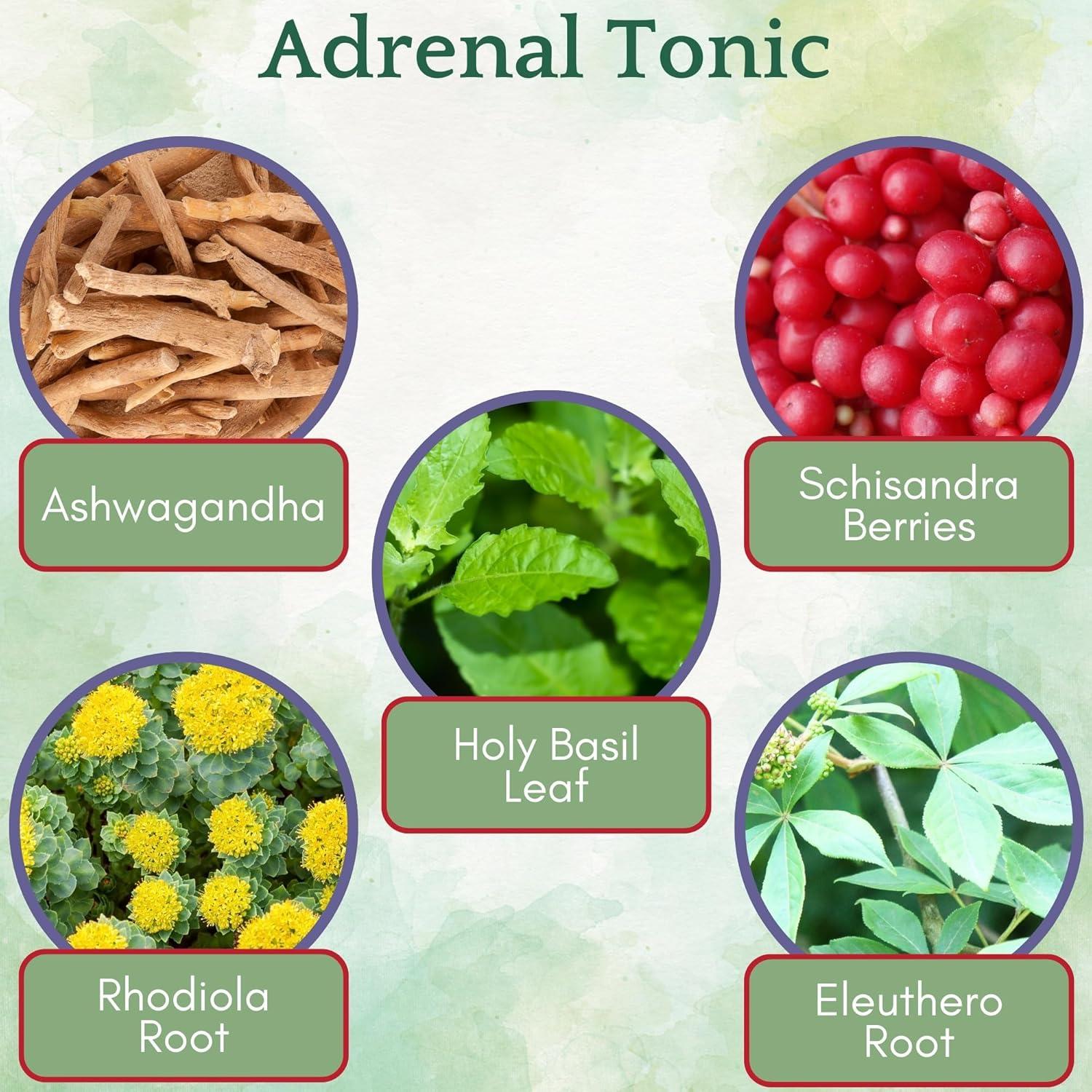 Tónico Adrenal Herb Lore 59.15 ml - Suplemento Herbal Orgánico